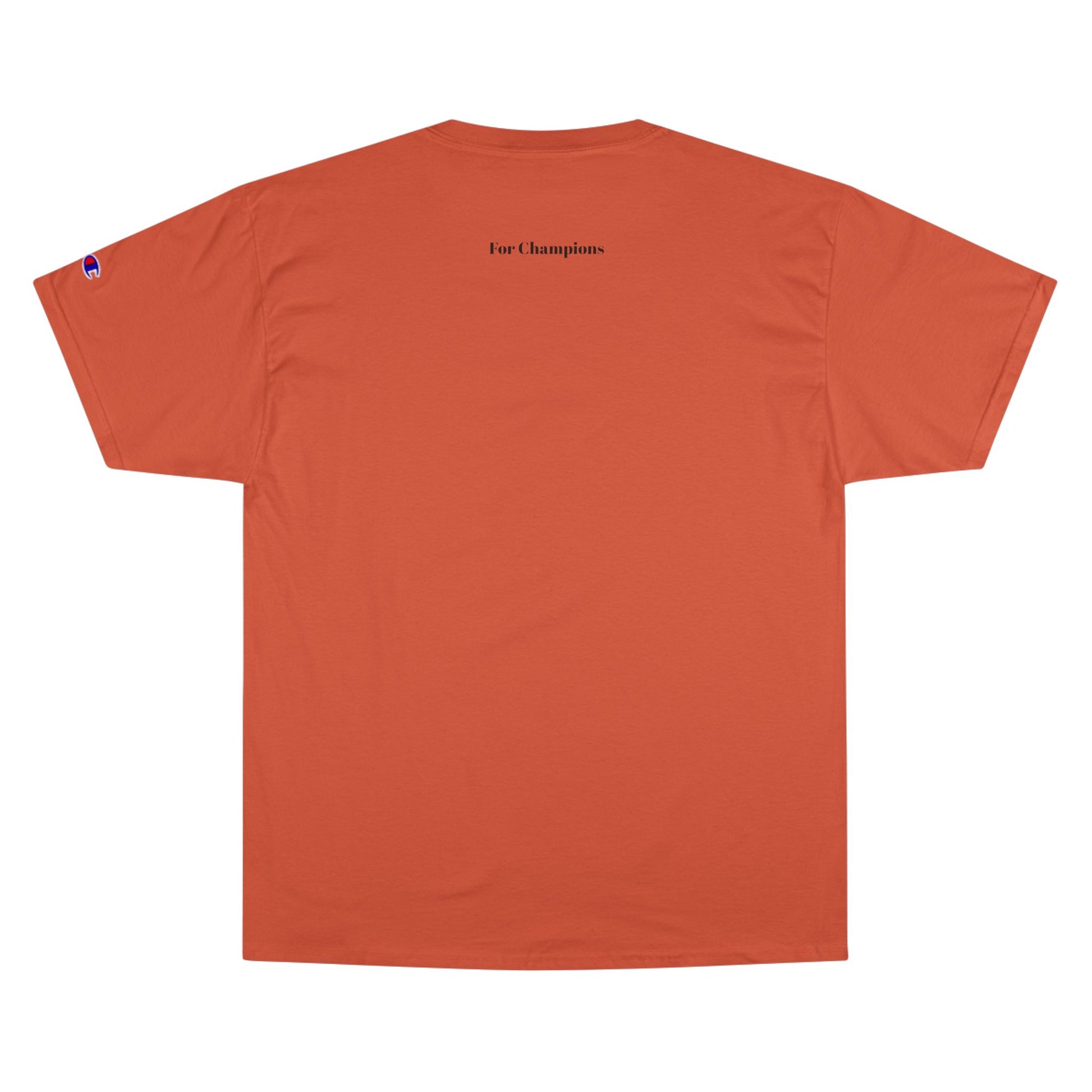 A UpNorthSPORTS Orange Champion T-Shirt backside- UpNorth SPORTS