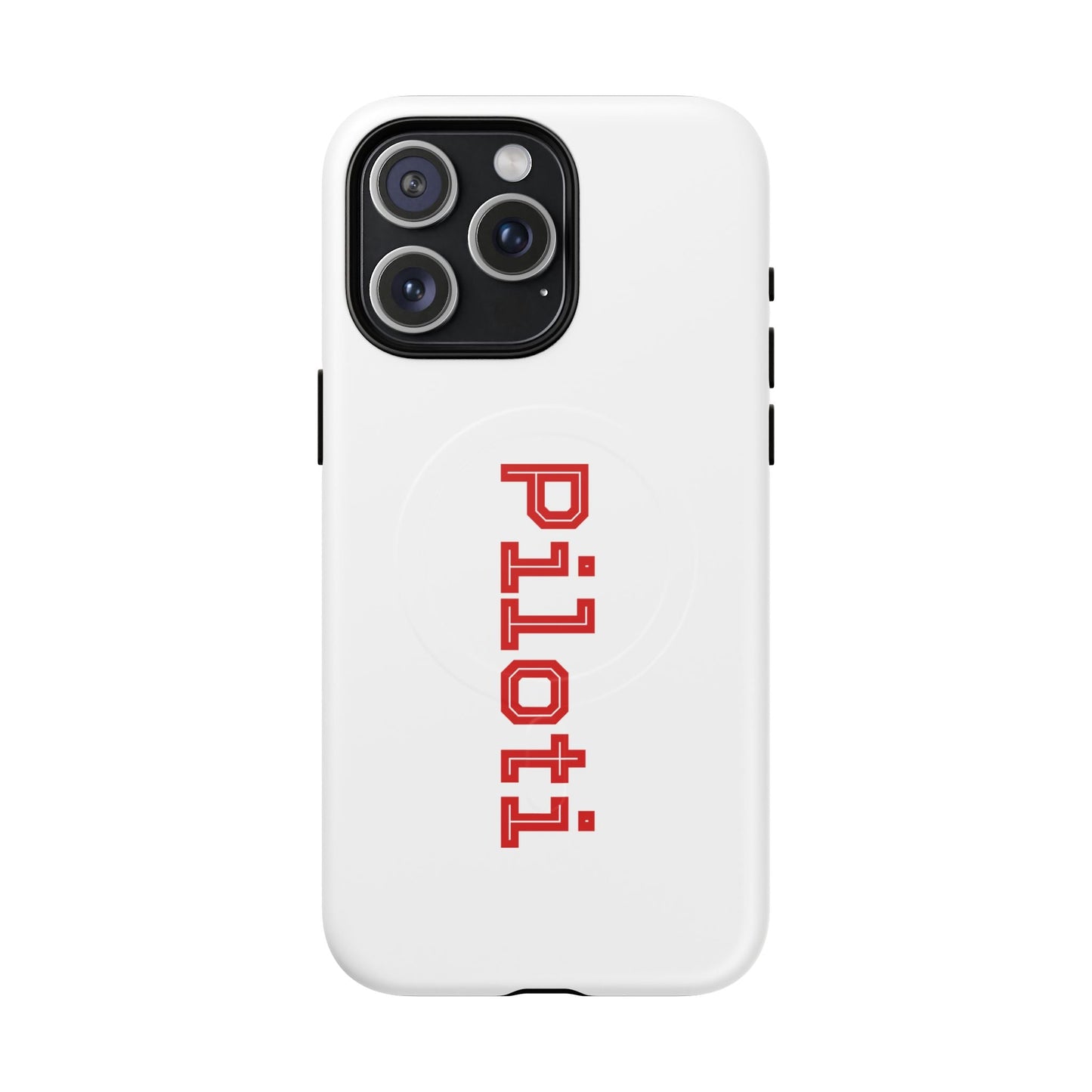 Tough Magnetic iPhone Cases Piloti in white made in matt and gloss finish - UpNorth SPORTS