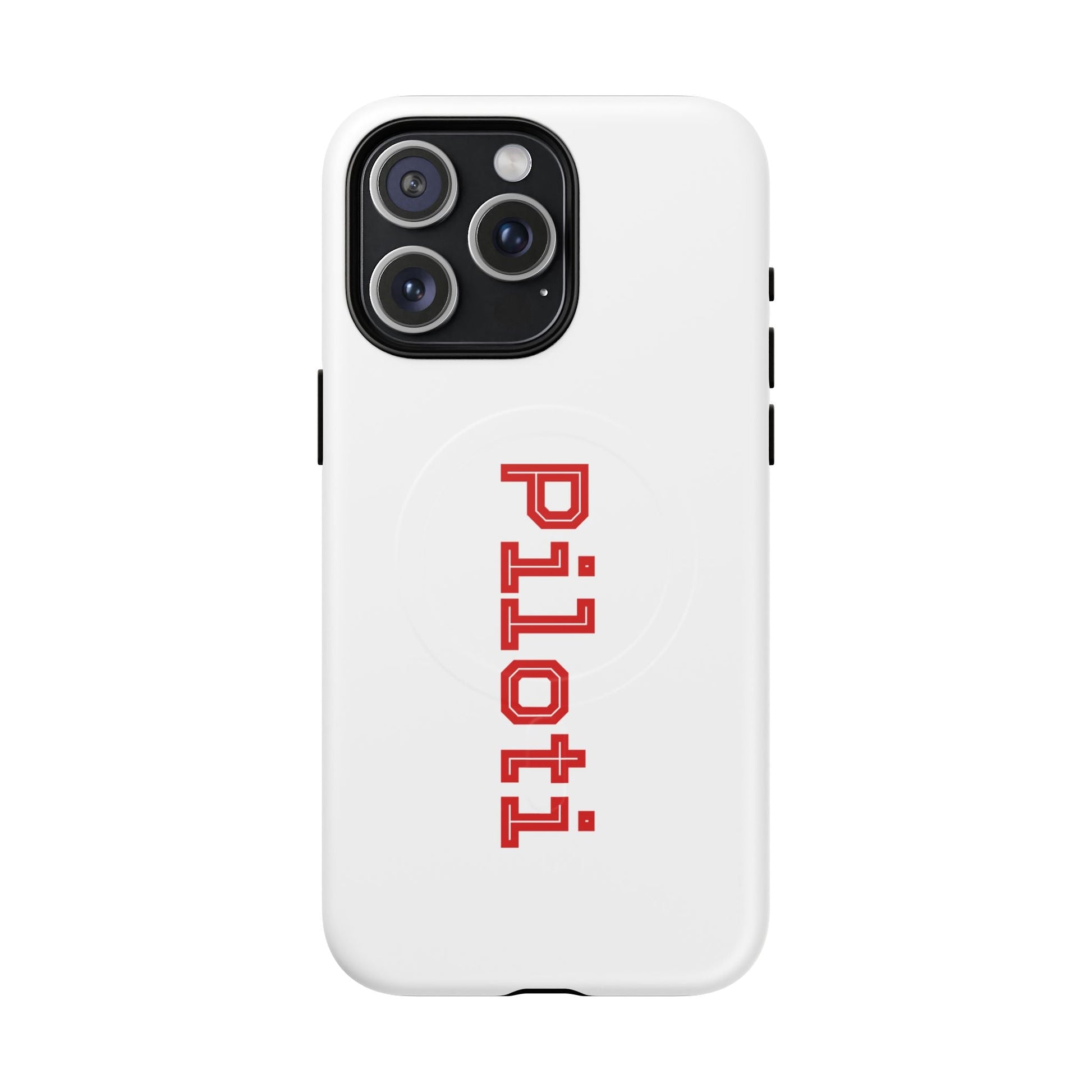 Tough Magnetic iPhone Cases Piloti in white made in matt and gloss finish - UpNorth SPORTS