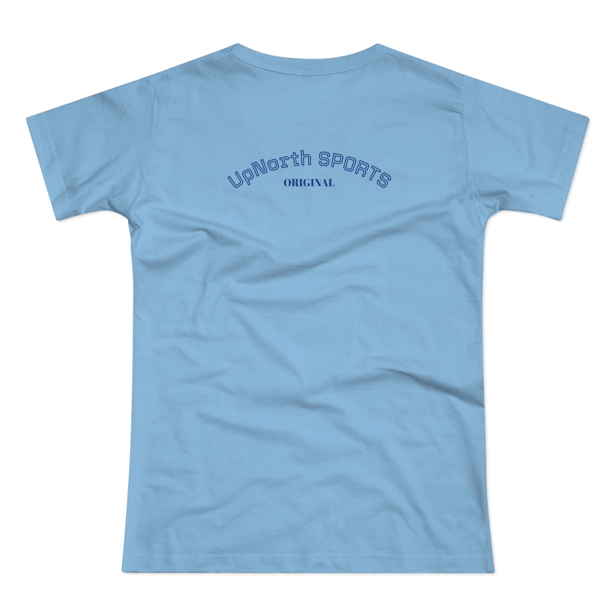 Women T-Shirt skyblue with navy backside - UpNorth SPORTS
