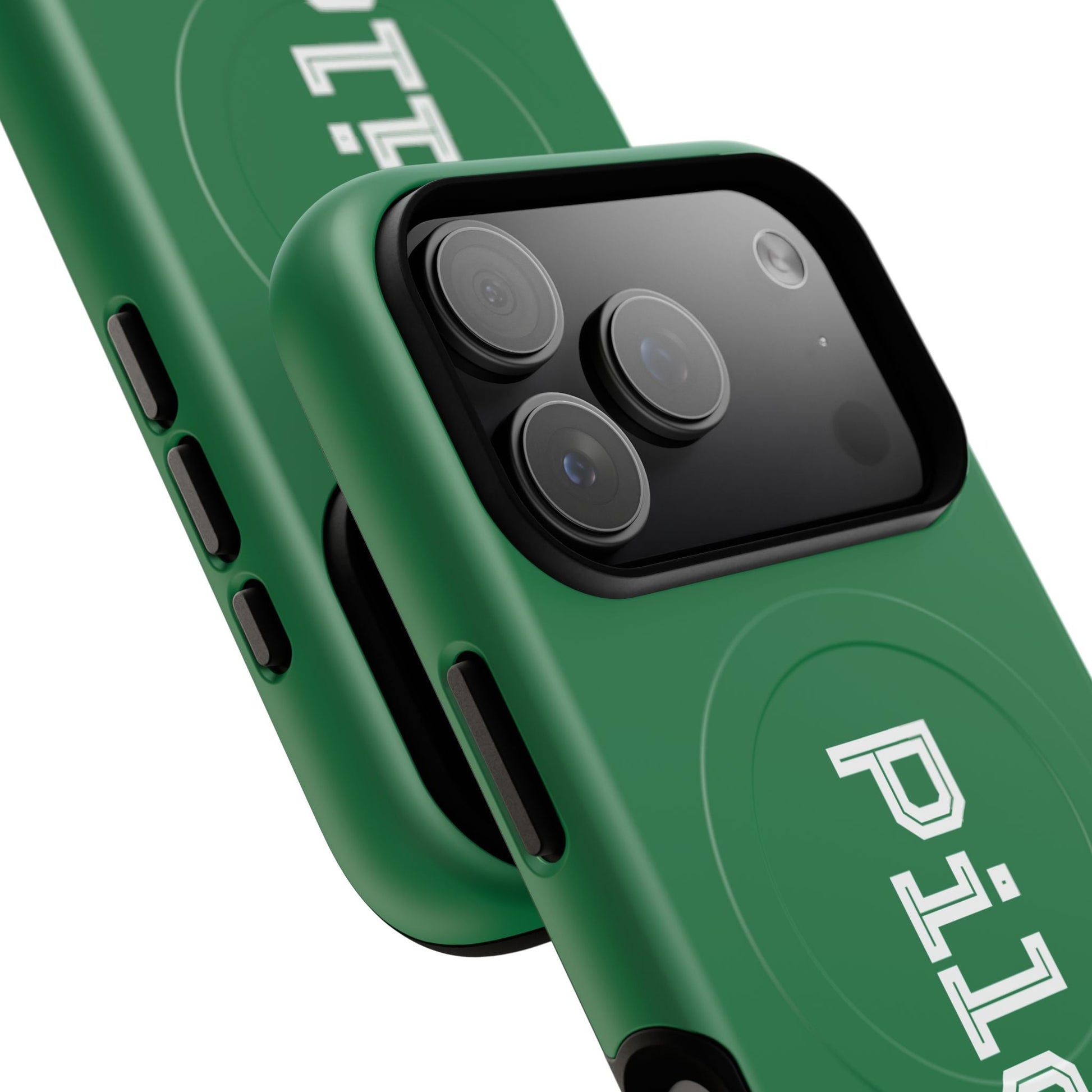 Tough Magnetic iPhone Cases Piloti in dark green Printify