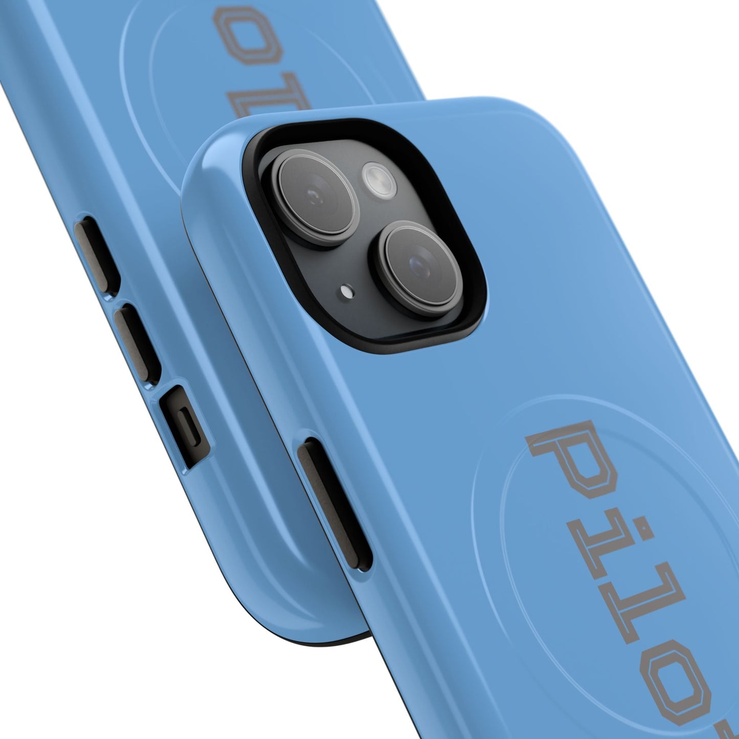 Tough Magnetic iPhone Cases Piloti in skyblue made in matt and gloss finish - UpNorth SPORTS