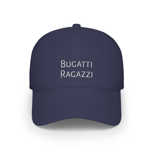 Bugatti Ragazzi White Baseball Cap Printify