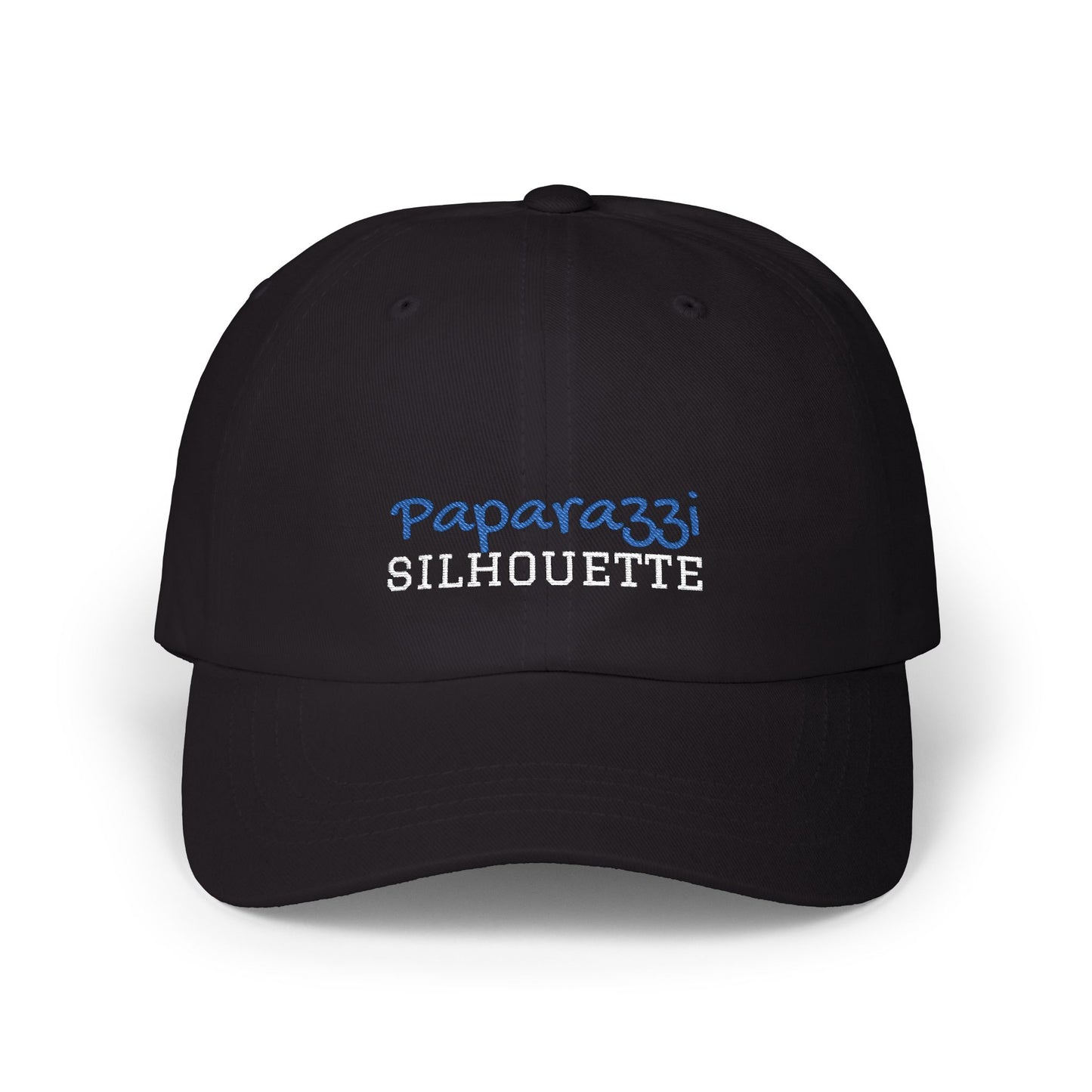 Black Paparazzi Silhouette Royal Classic Cap front -Paparazzi Original