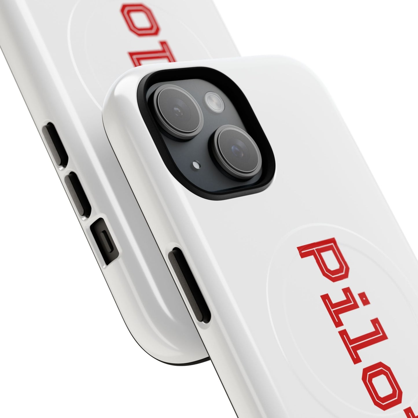 Tough Magnetic iPhone Cases Piloti in white made in matt and gloss finish - UpNorth SPORTS