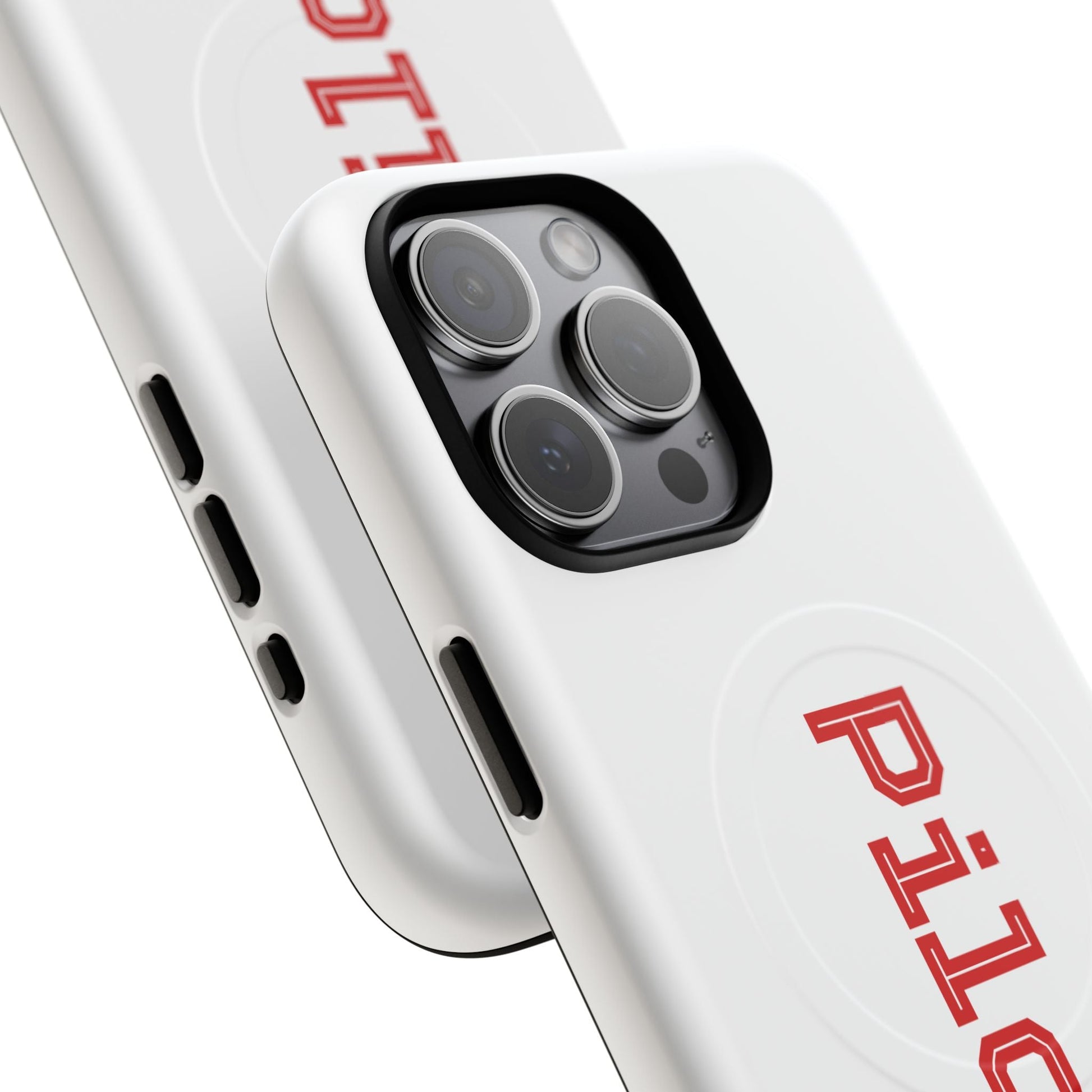 Tough Magnetic iPhone Cases Piloti in white made in matt and gloss finish - UpNorth SPORTS