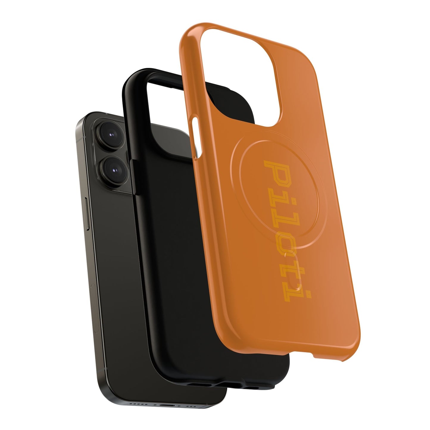 Tough Magnetic iPhone Cases Piloti in orange Printify