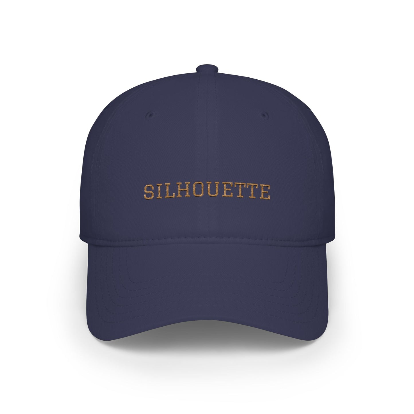 Dark Navy Paparazzi Silhouette Old Gold Baseball Cap front - Paparazzi Original
