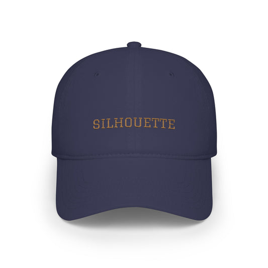 Dark Navy Paparazzi Silhouette Old Gold Baseball Cap front - Paparazzi Original