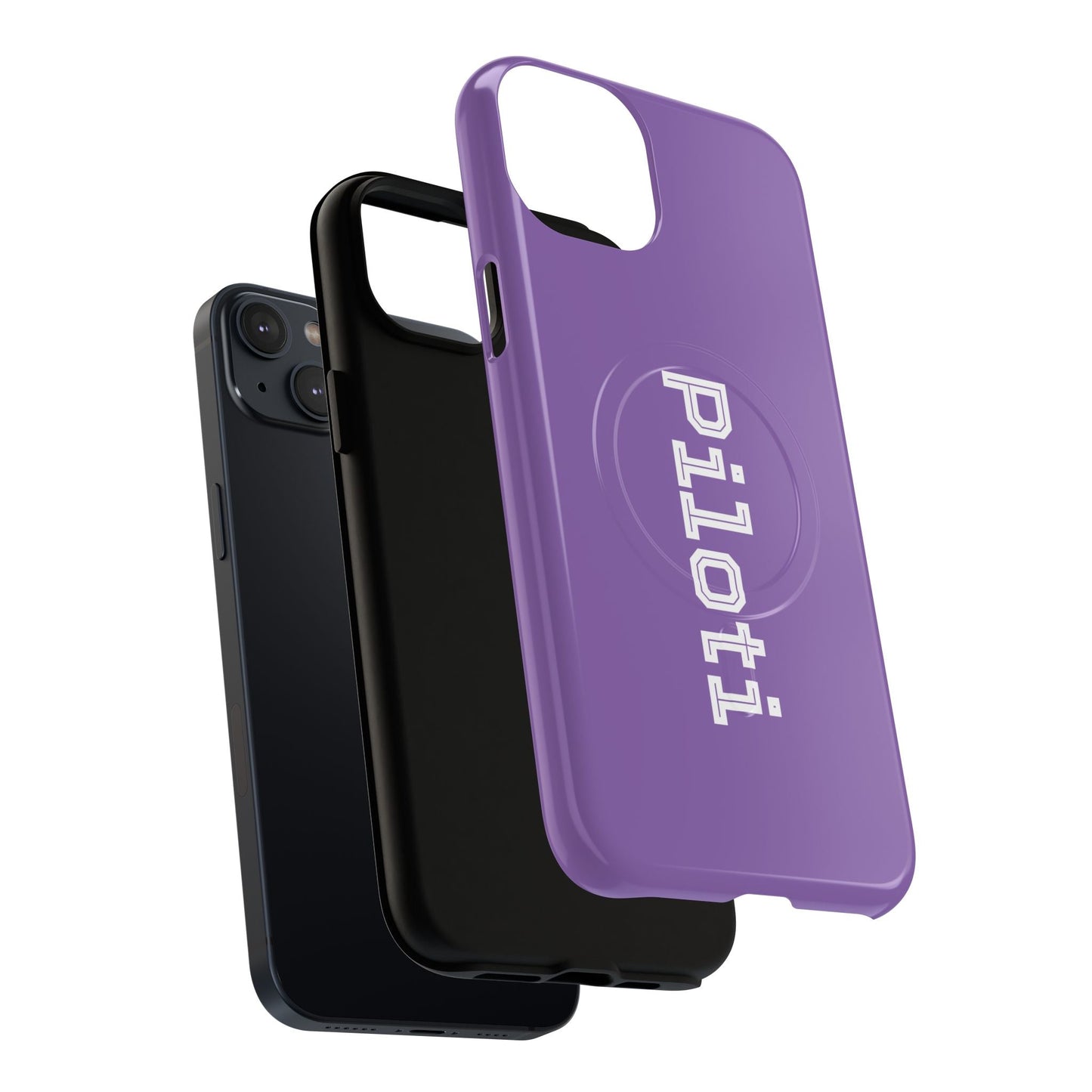 Tough Magnetic iPhone Cases Piloti in light purple Printify