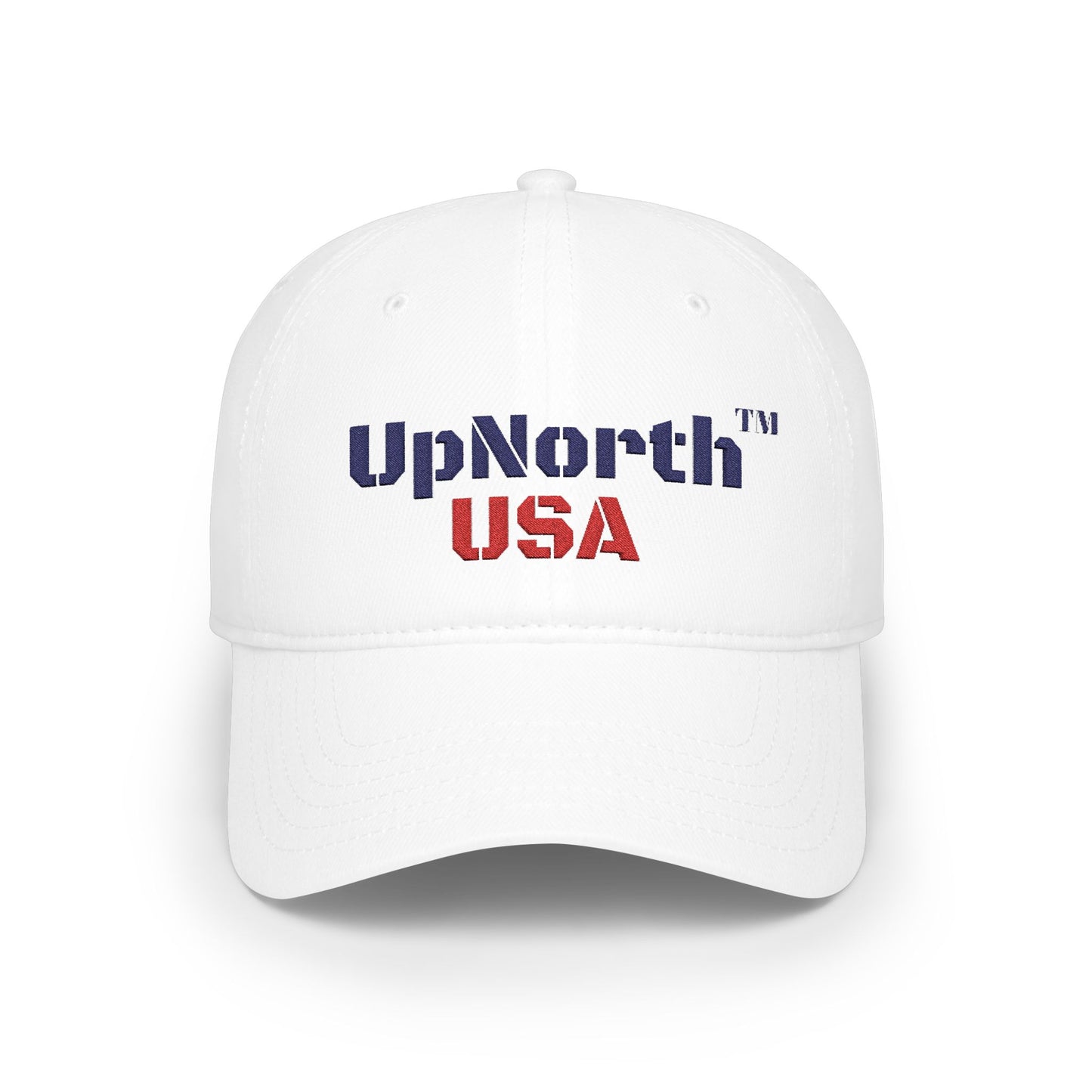 White UpNorth USA Baseball Cap Printify