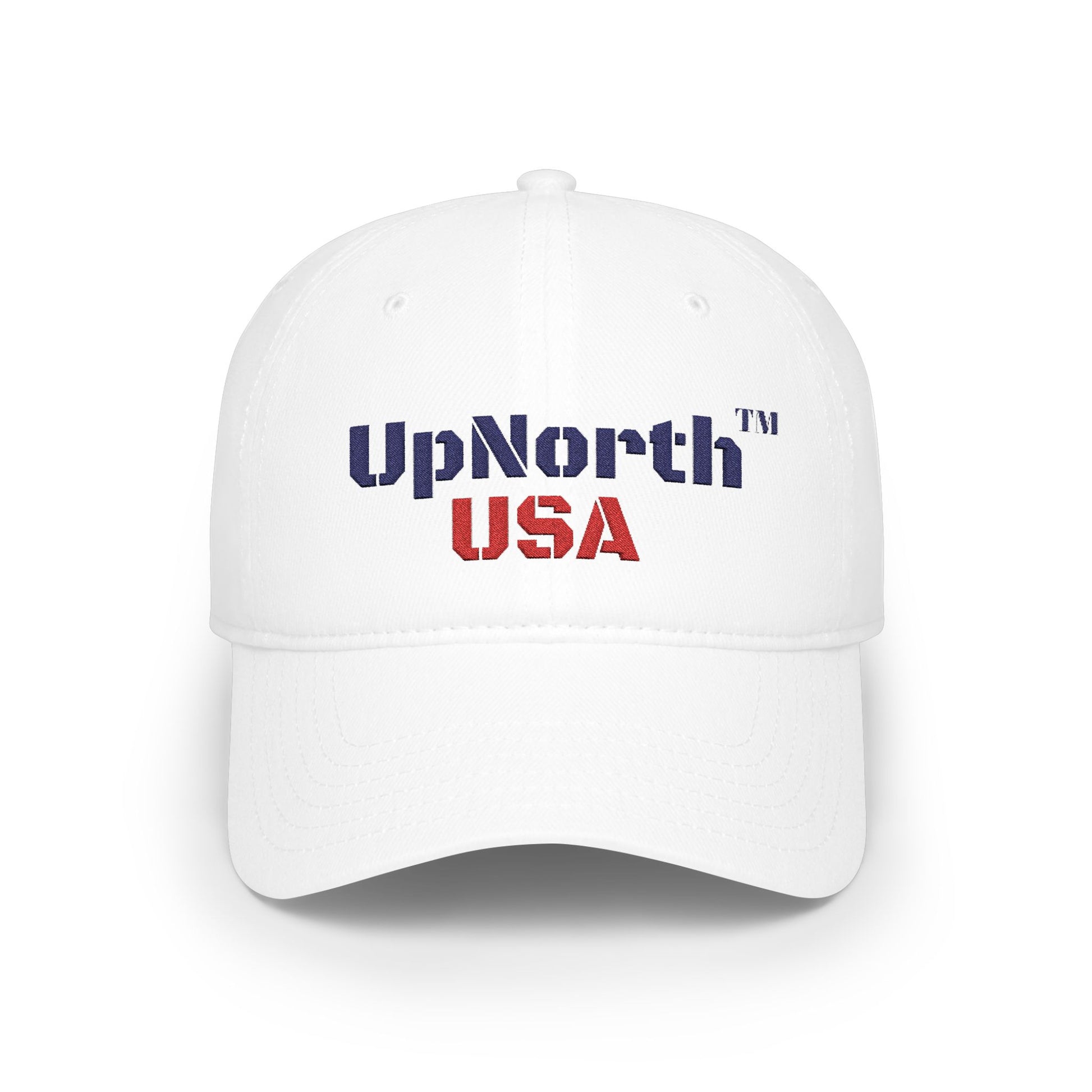 White UpNorth USA Baseball Cap Printify