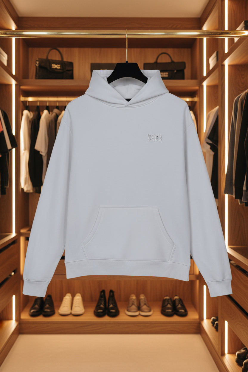 White Paparazzi Avantgarde Powder White Hoodie