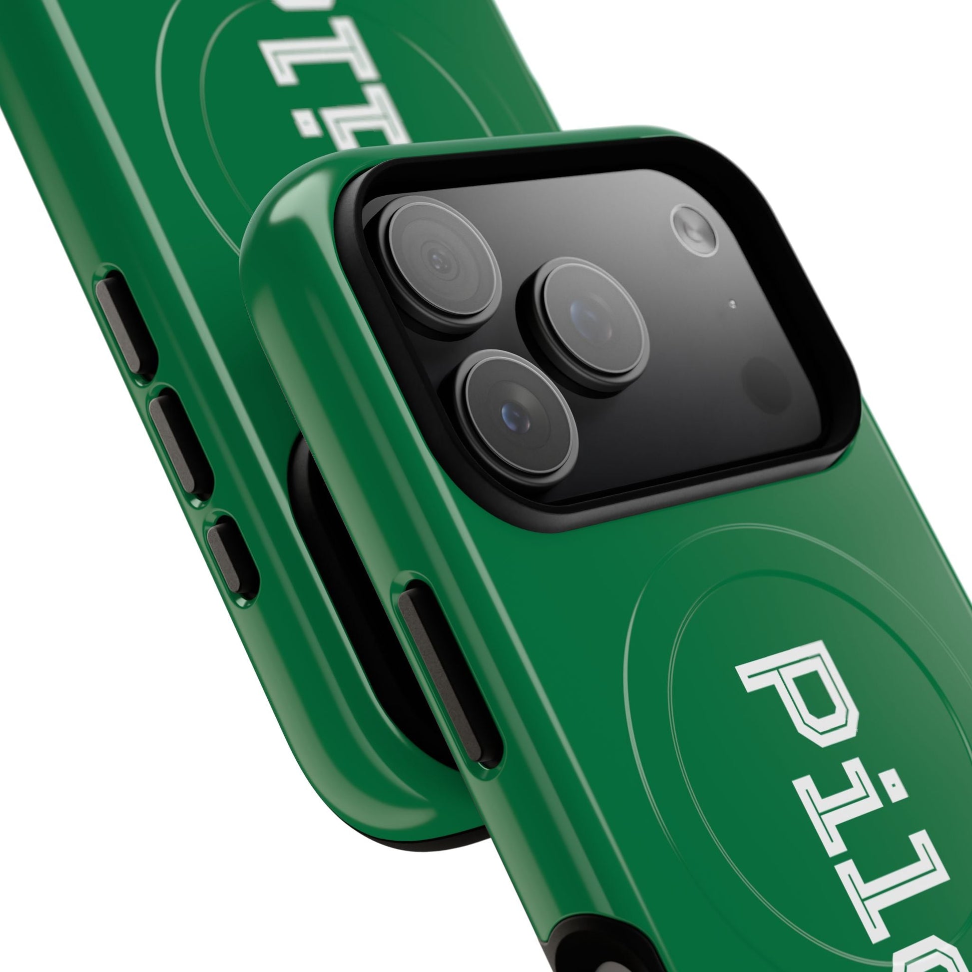 Tough Magnetic iPhone Cases Piloti in dark green Printify