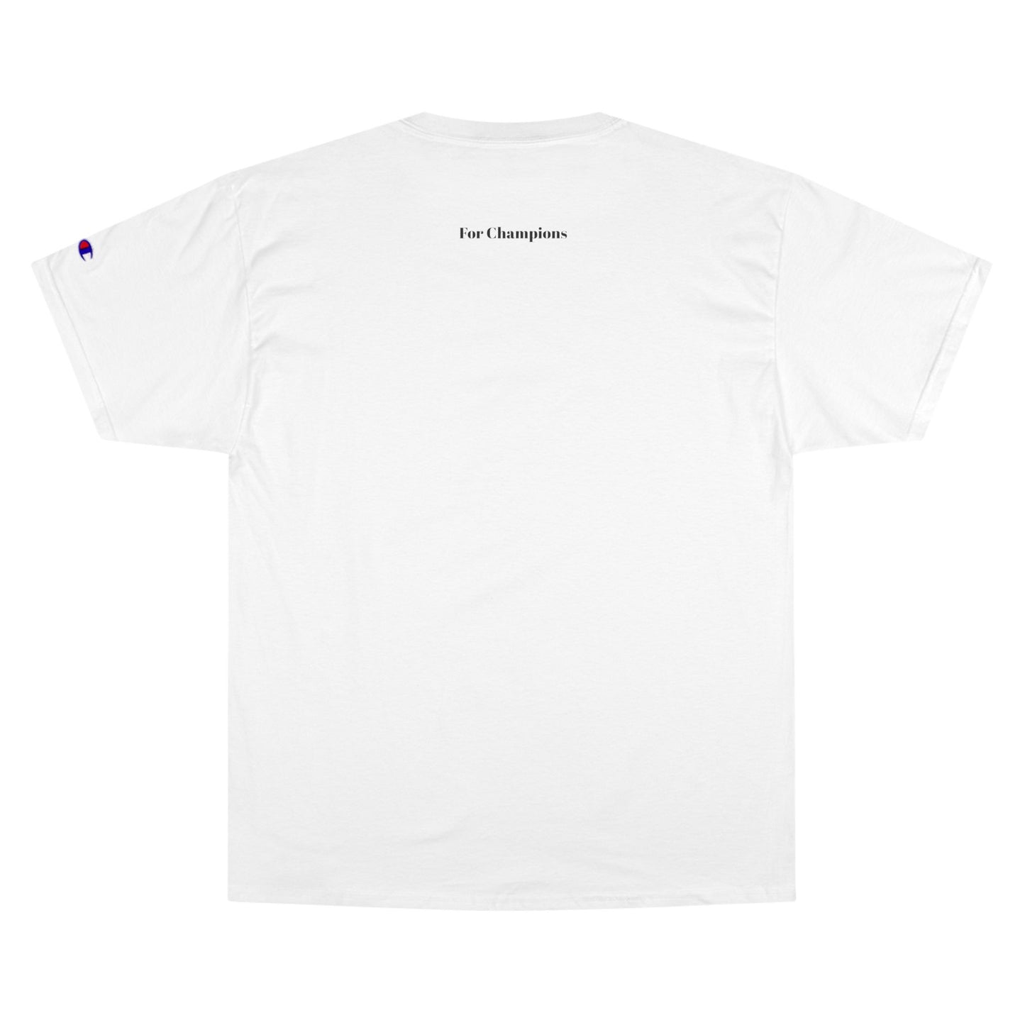 UpNorthSPORTS White Champion T-Shirt backside - UpNorth SPORTS