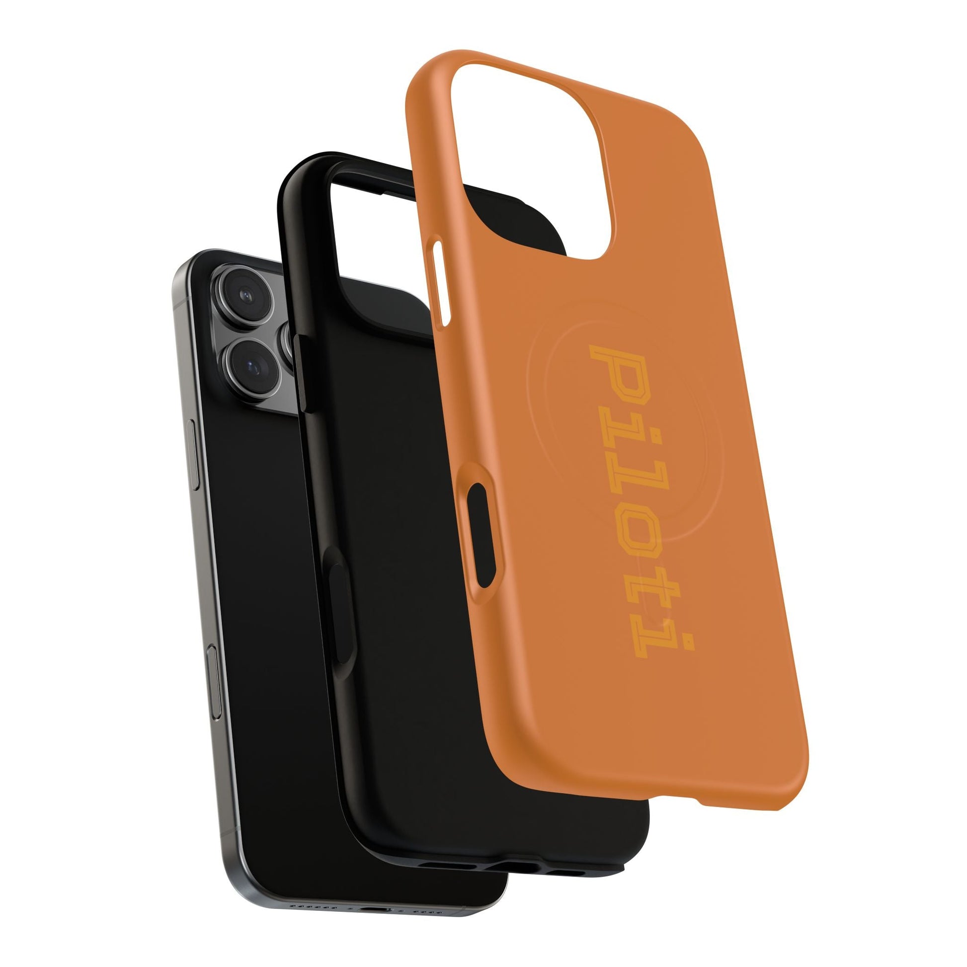 Tough Magnetic iPhone Cases Piloti in orange Printify