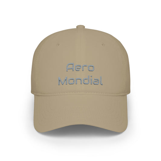 Aero Mondial Grey Baseball Cap Printify