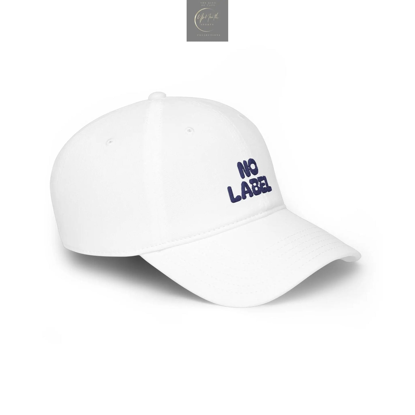 No Label Baseball Cap Navy Embroidery