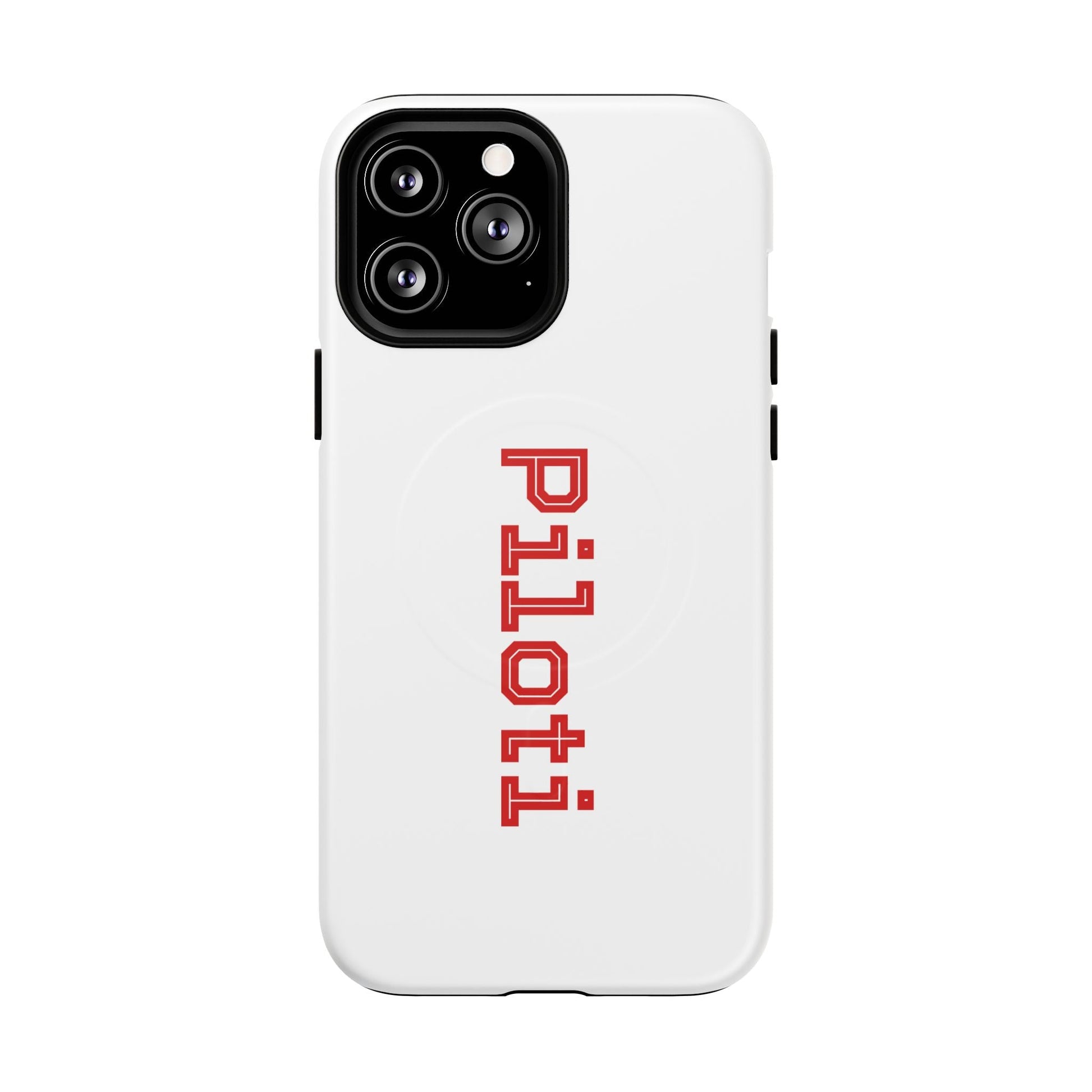 Tough Magnetic iPhone Cases Piloti in white made in matt and gloss finish - UpNorth SPORTS
