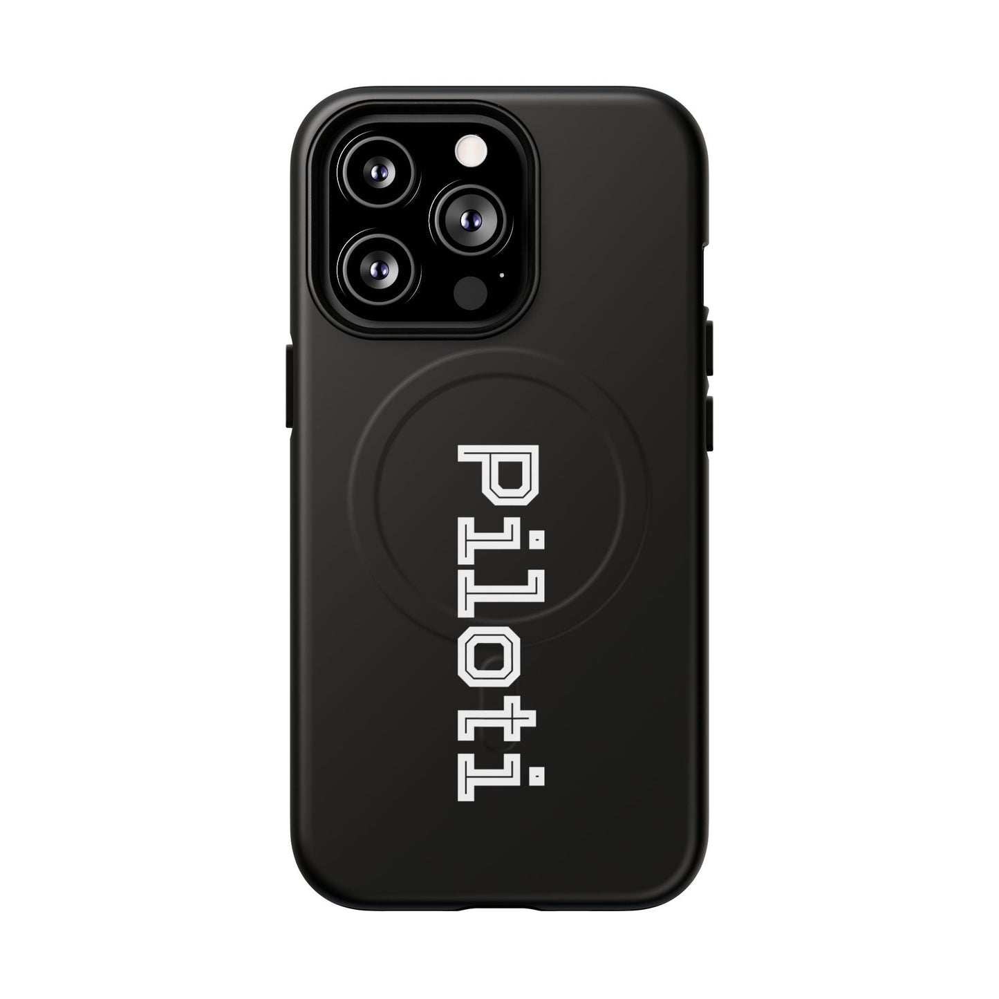 Tough Magnetic iPhone Cases Piloti in black Printify
