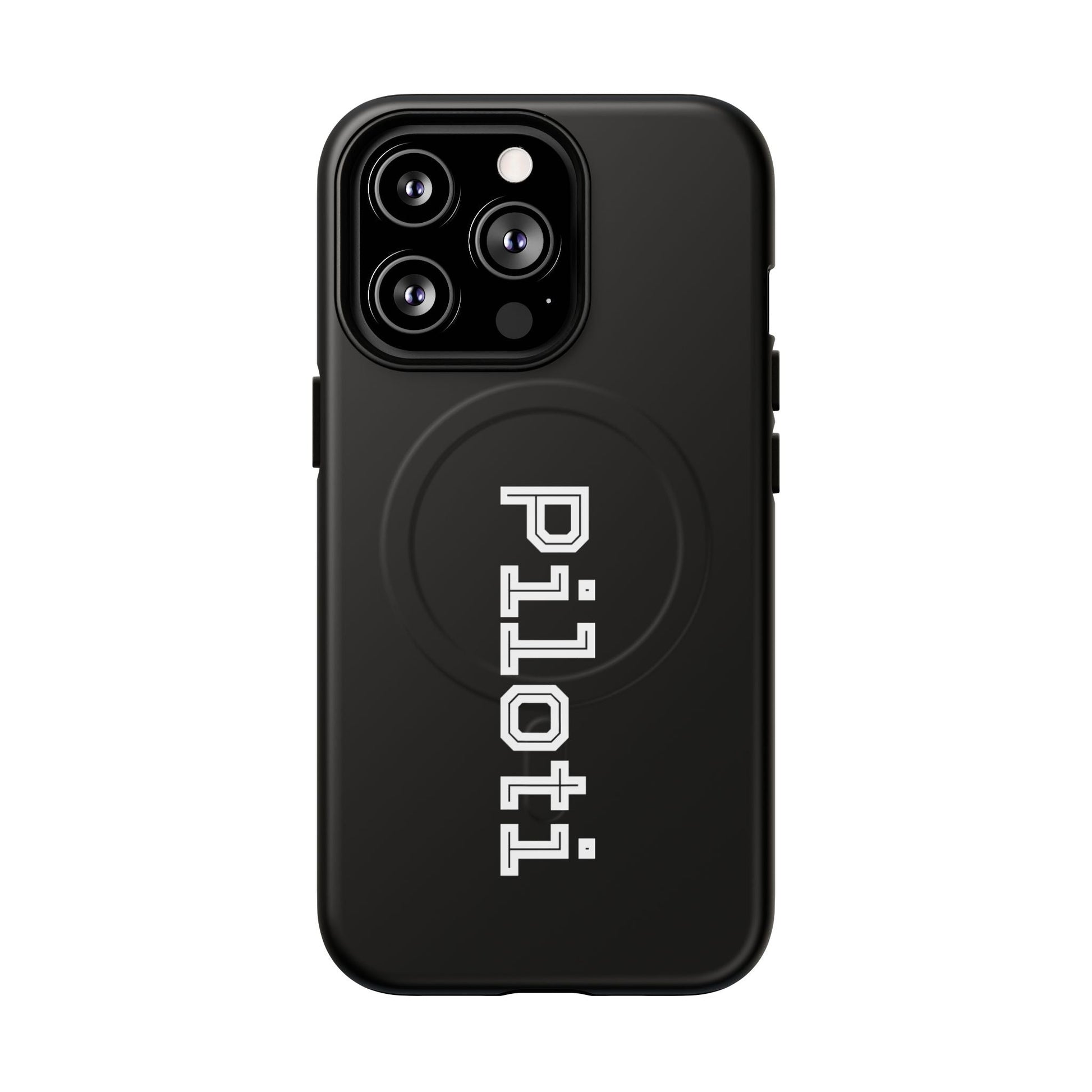 Tough Magnetic iPhone Cases Piloti in black Printify