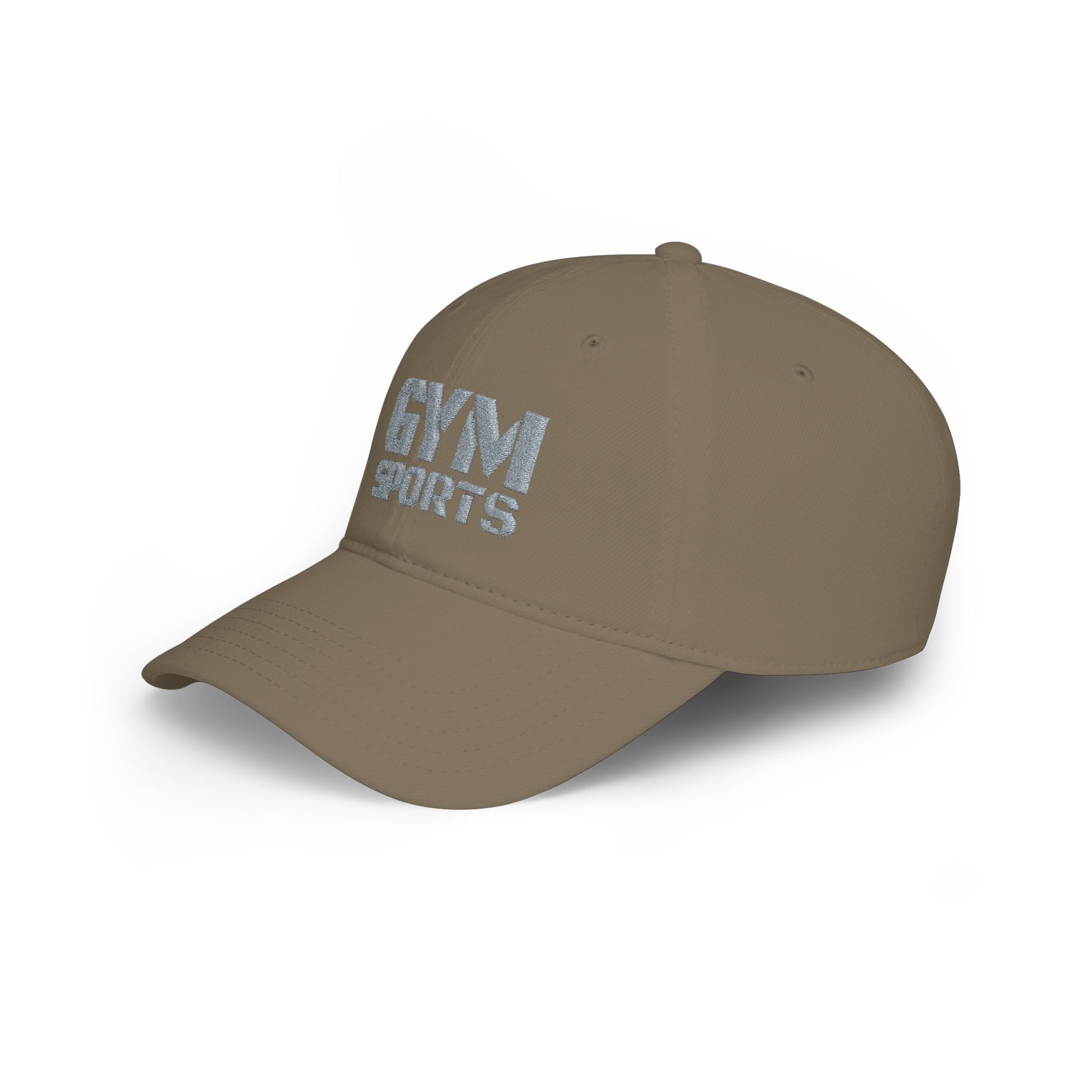 Khaki GYMSports Grey Baseball Cap left side - UpNorth SPORTS