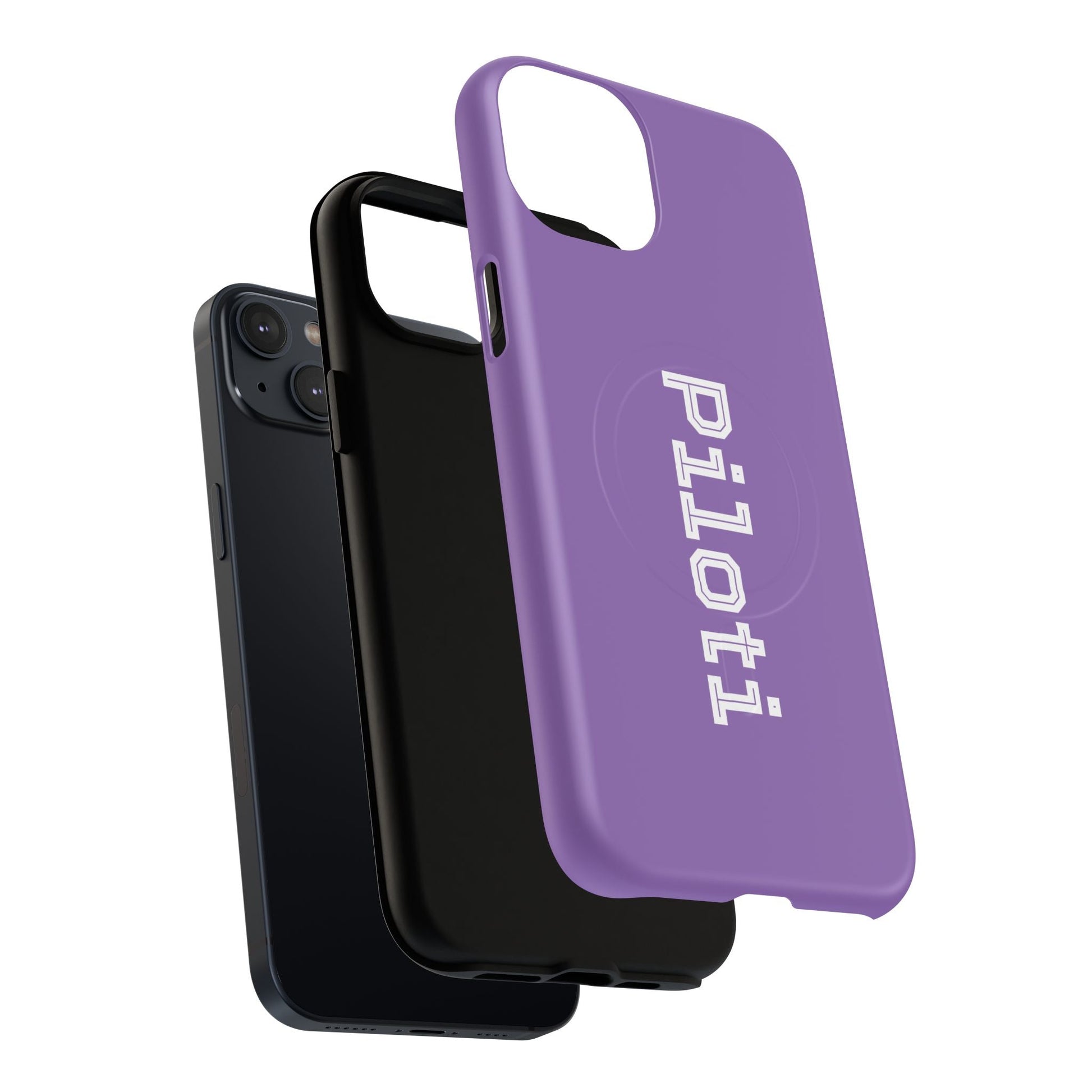 Tough Magnetic iPhone Cases Piloti in light purple Printify