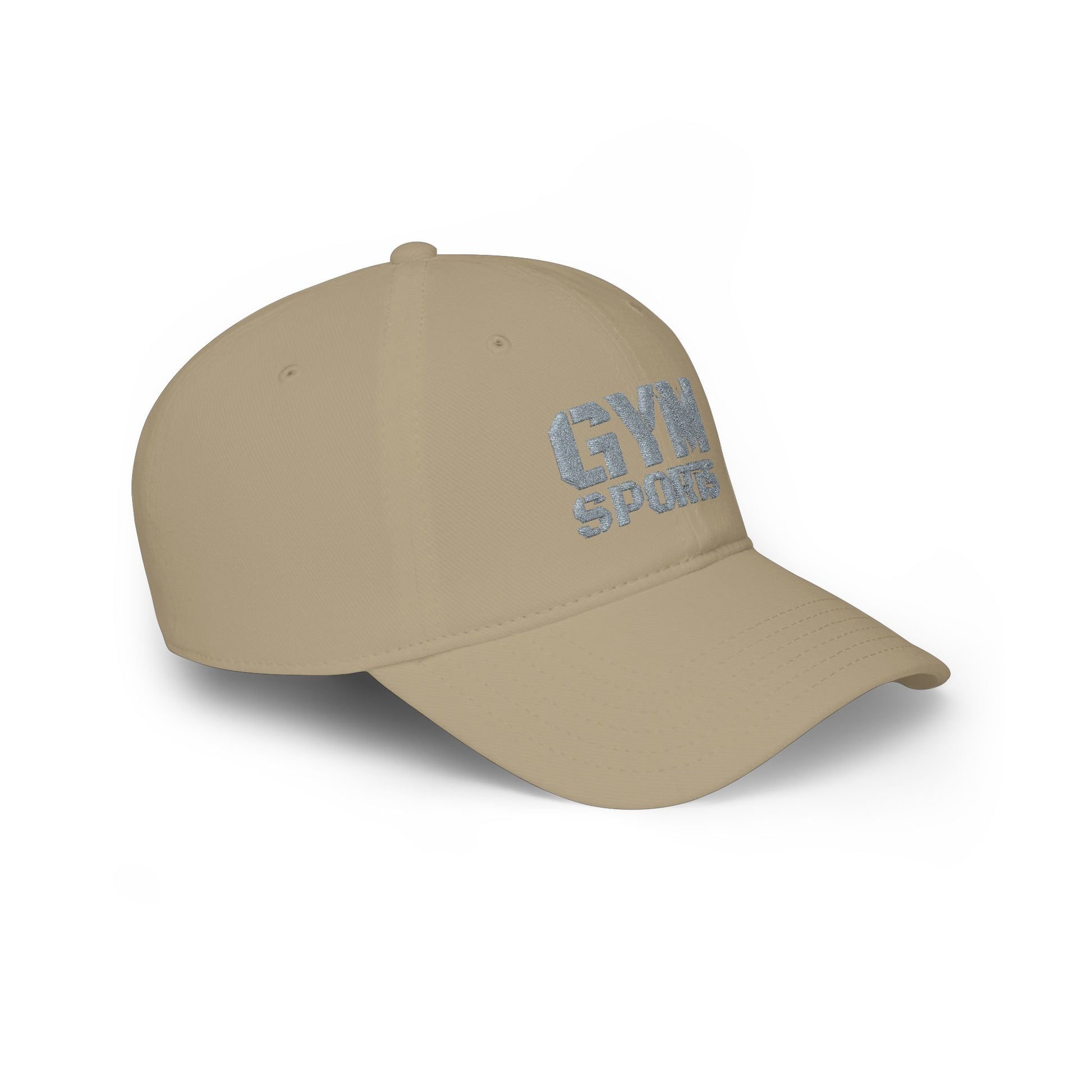 Khaki GYMSports Grey Baseball Cap right side - UpNorth SPORTS