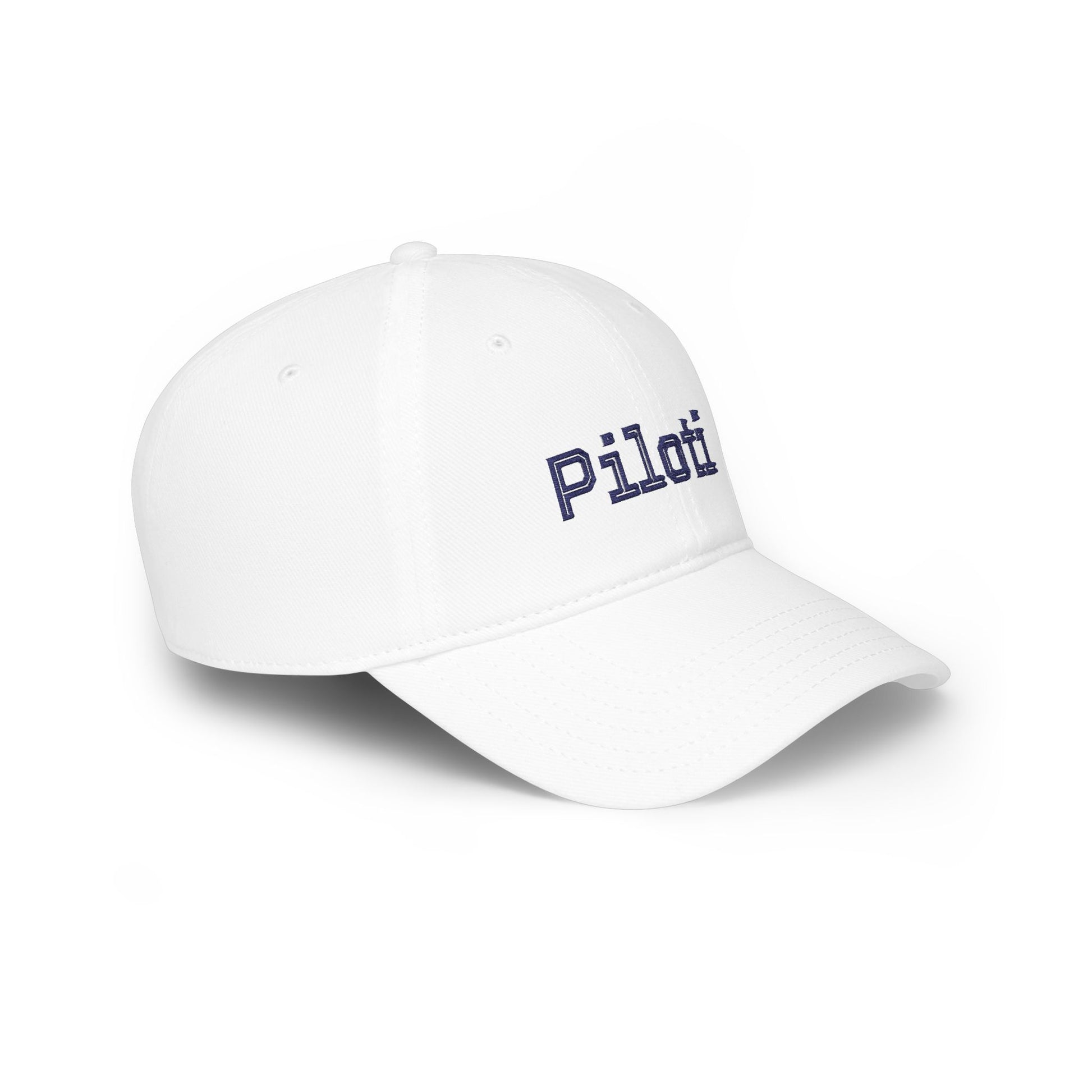 Piloti Baseball Cap Embroidered with Navy Printify