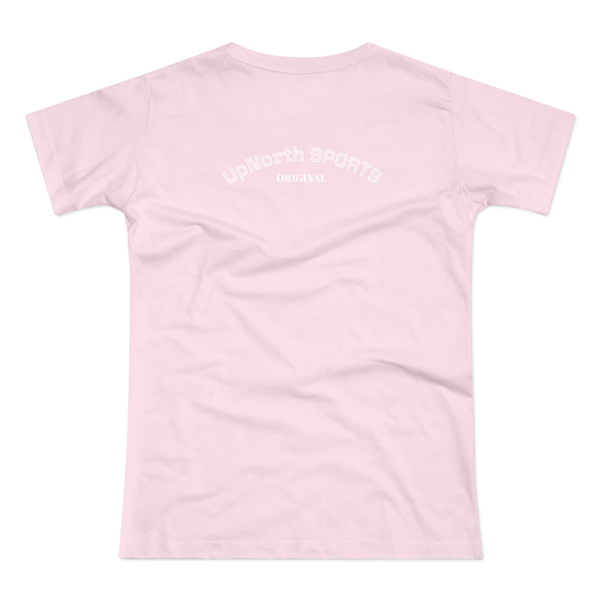 Orchid Pink White Women T-Shirt backside - UpNorth SPORTS
