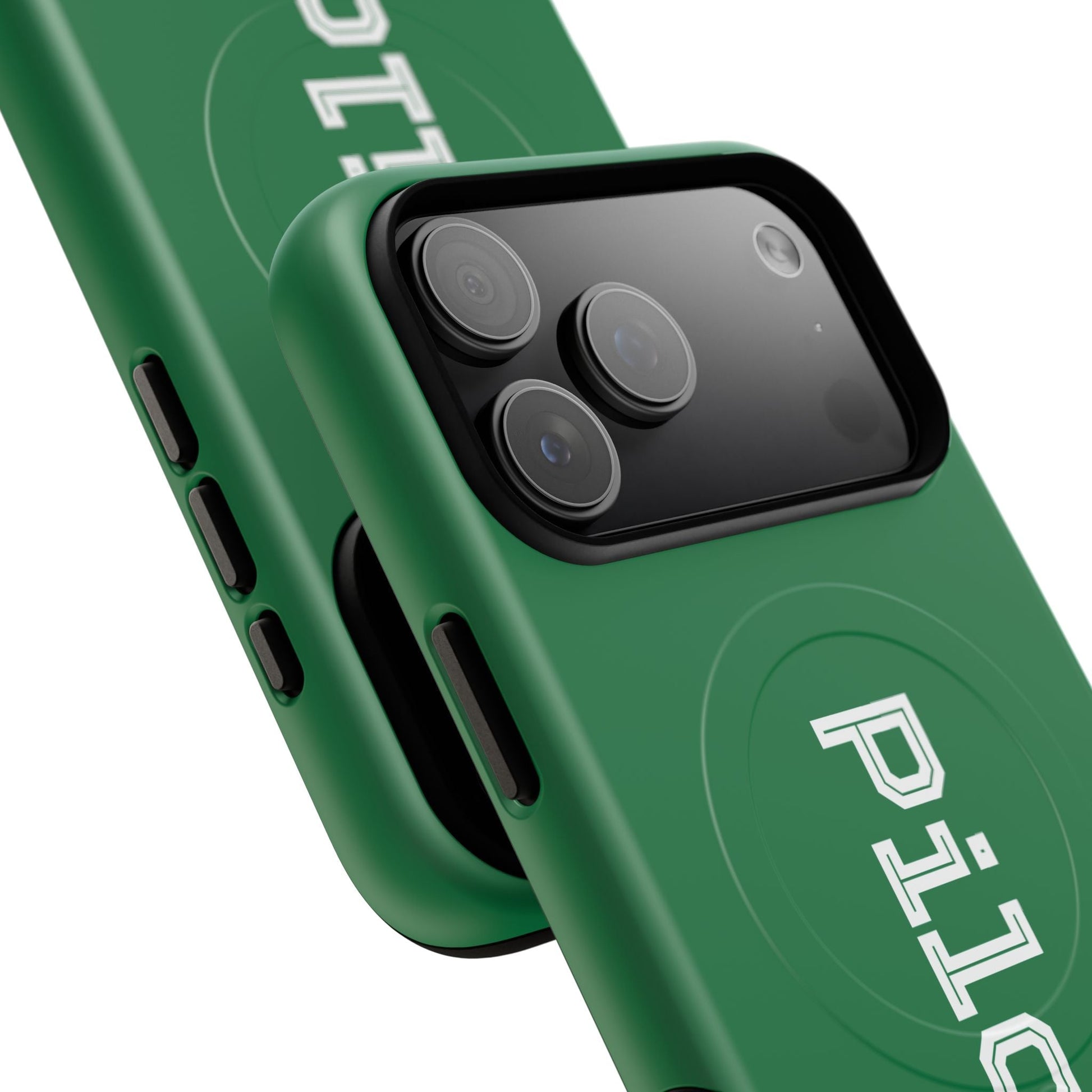 Tough Magnetic iPhone Cases Piloti in dark green Printify