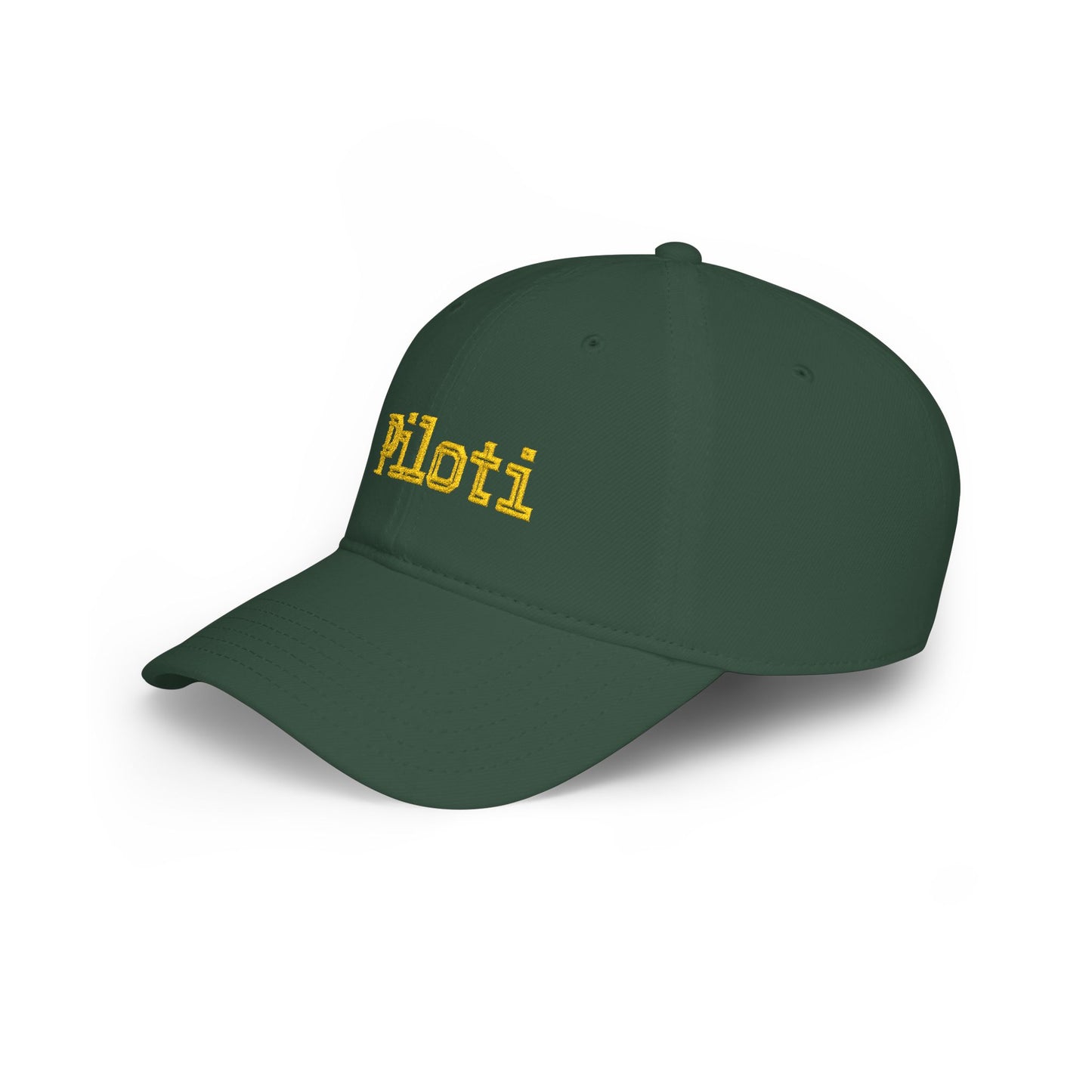 Piloti Baseball Cap Embroidered with Yellow Printify