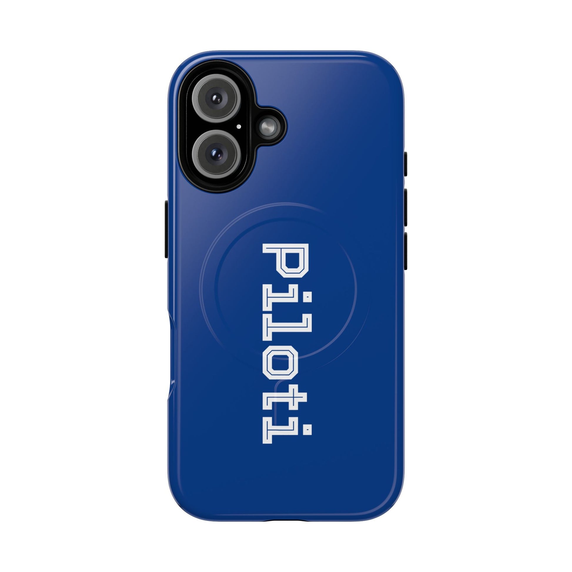Tough Magnetic iPhone Cases Piloti in navy blue made in matt and gloss finish - UpNorth SPORTS