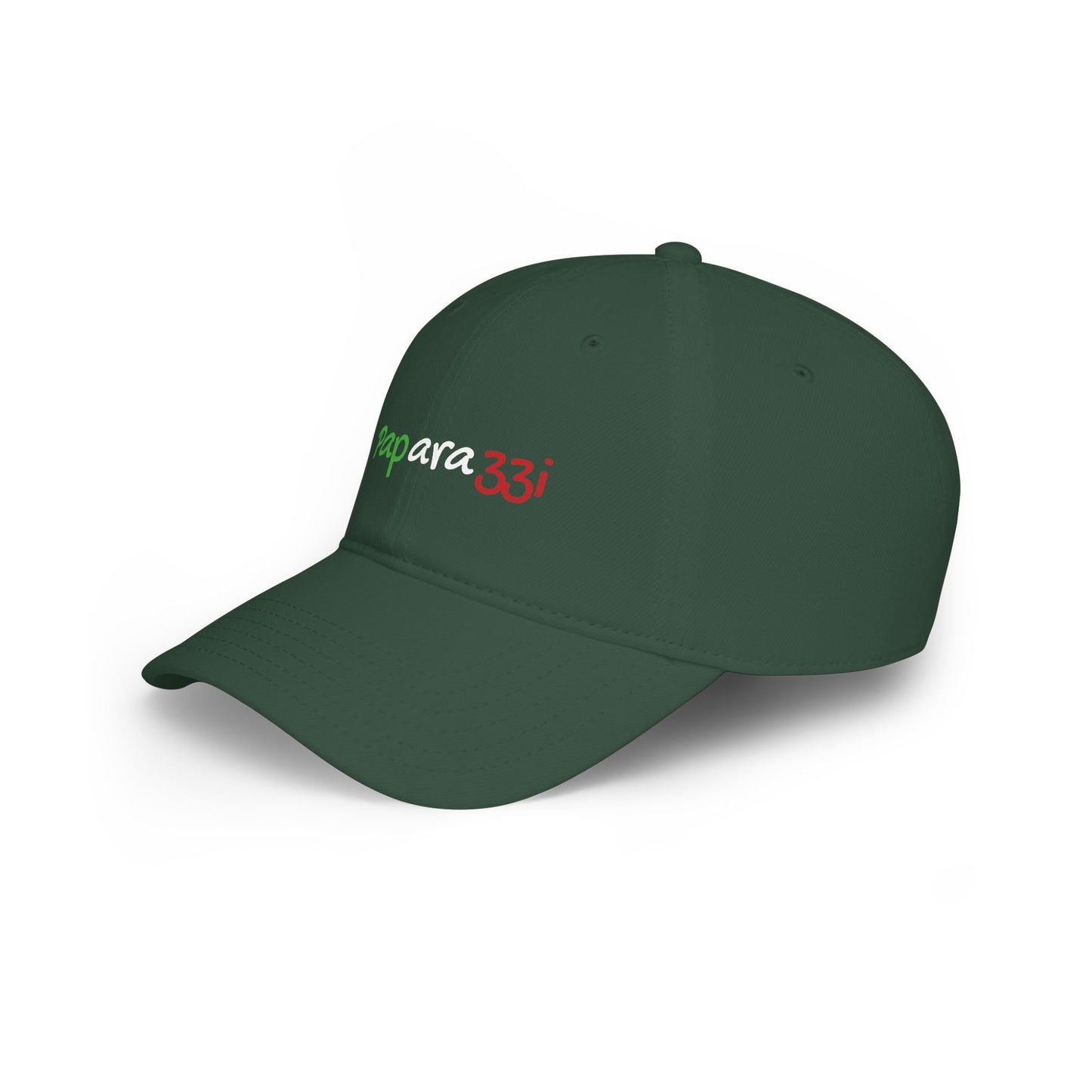 Baseball Cap Paparazzi dark green with Italy