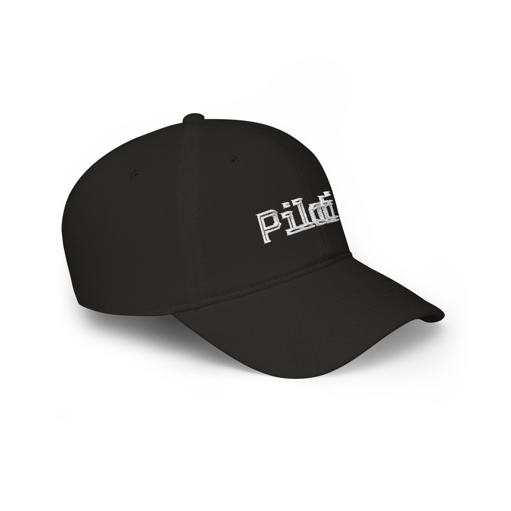 Piloti Baseball Cap Embroidered with White Printify