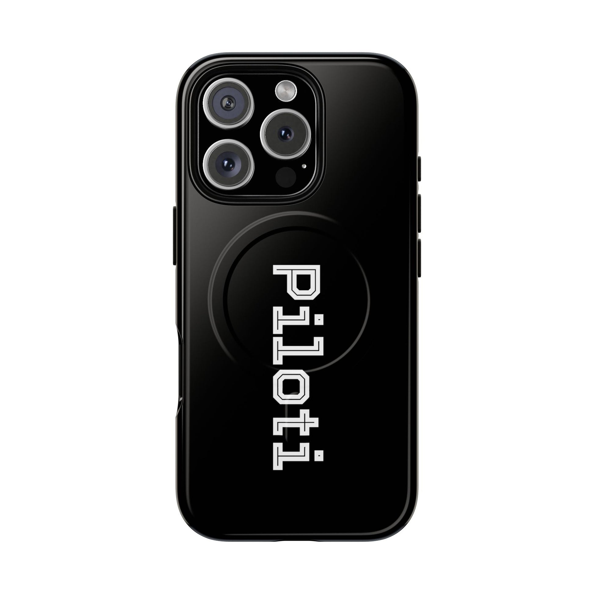 Tough Magnetic iPhone Cases Piloti in black Printify