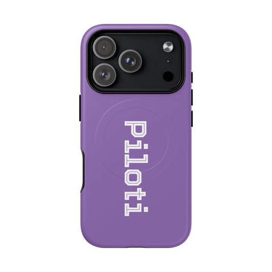 Tough Magnetic iPhone Cases Piloti in light purple Printify