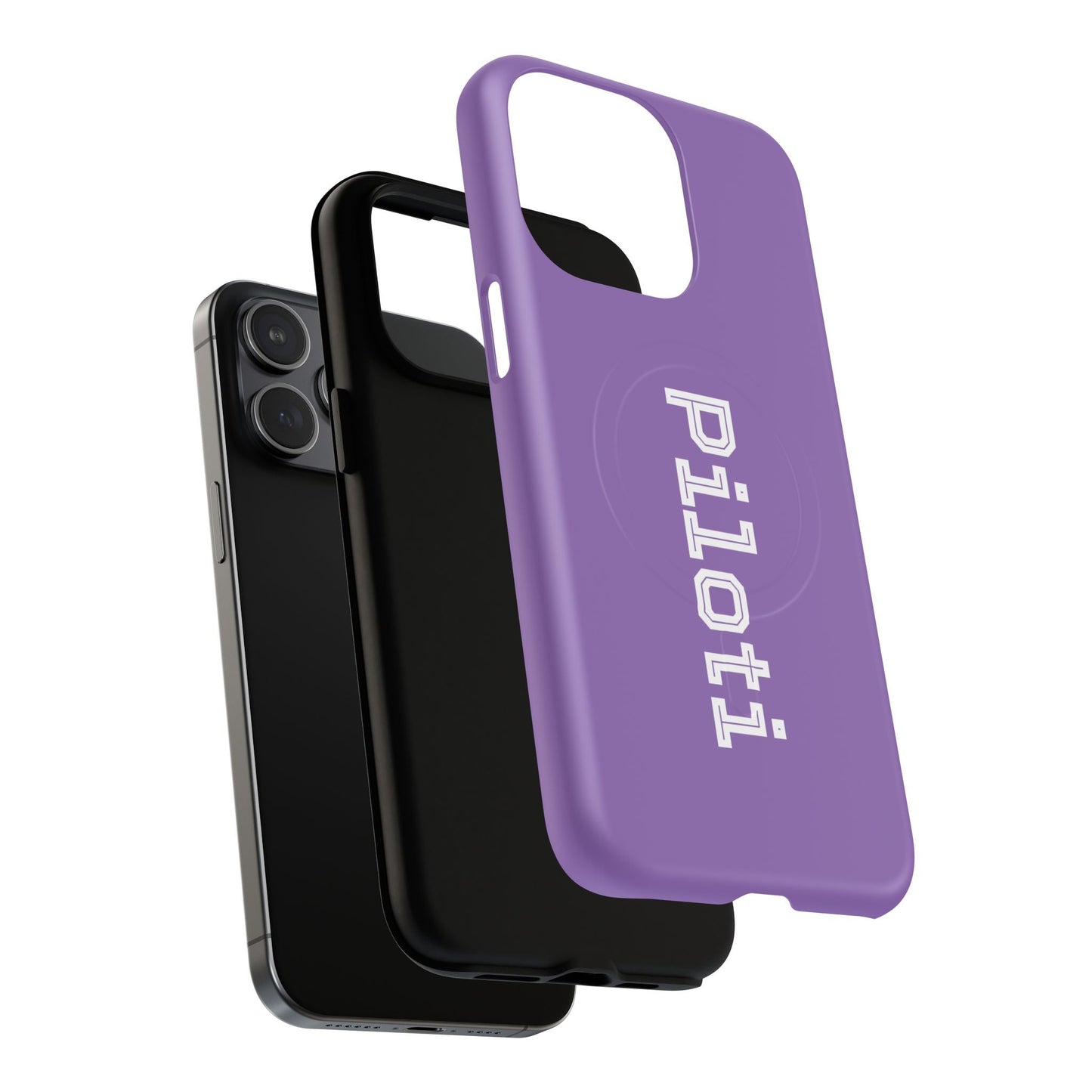 Tough Magnetic iPhone Cases Piloti in light purple Printify