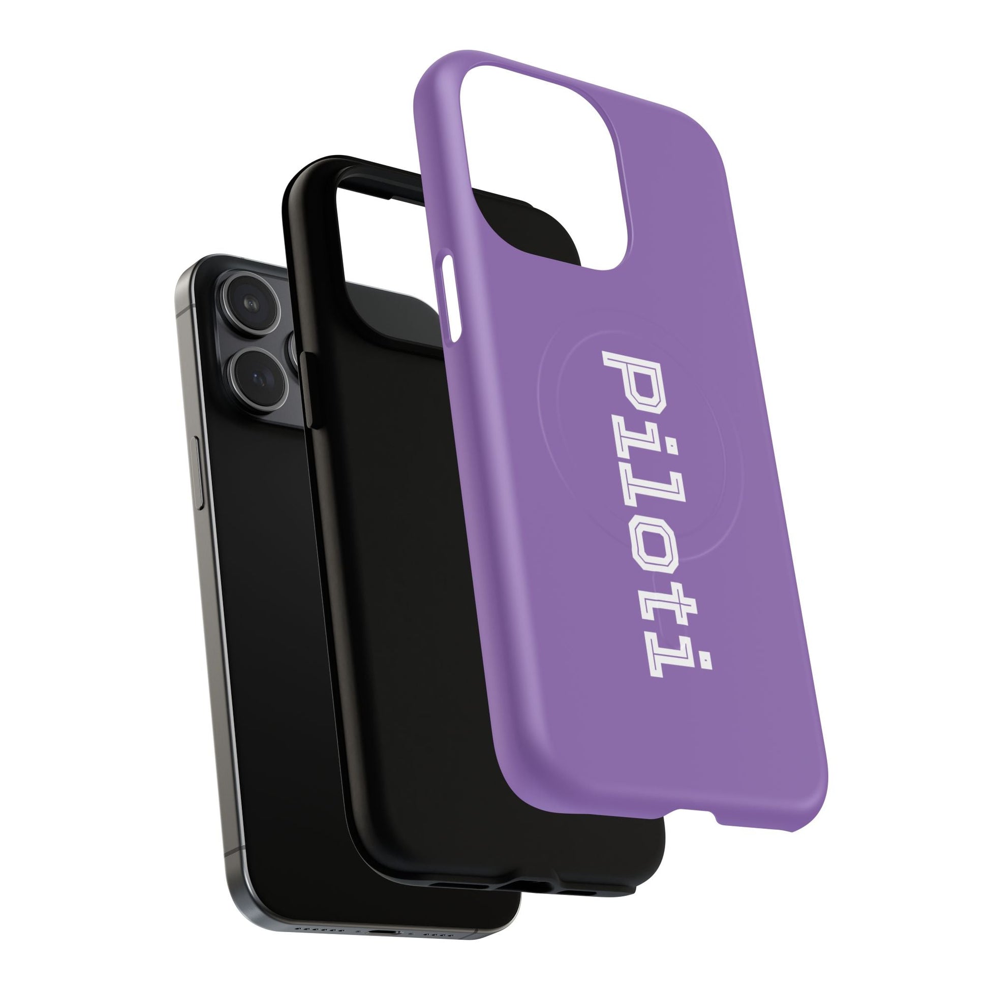 Tough Magnetic iPhone Cases Piloti in light purple Printify