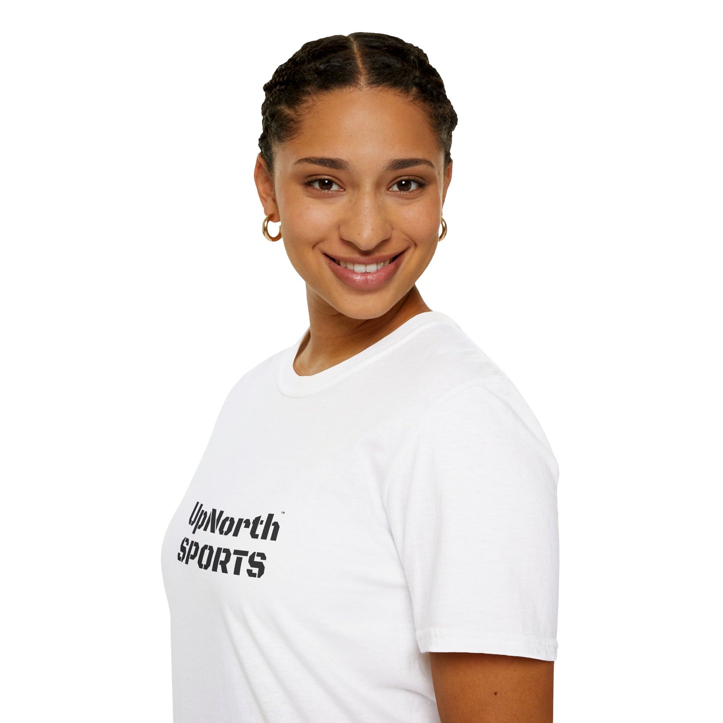 T-Shirt UpNorth Sports black on white