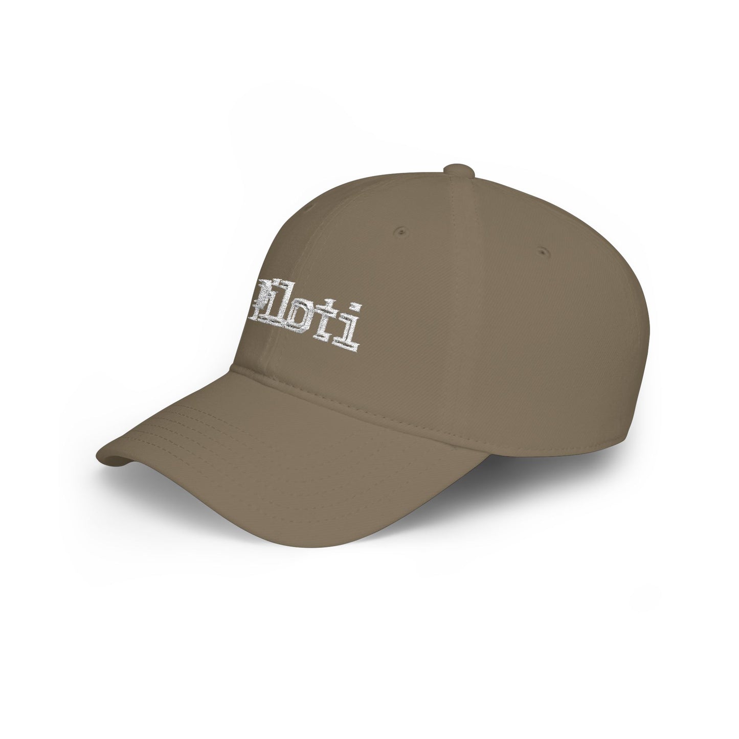 Piloti Baseball Cap Embroidered with White Printify