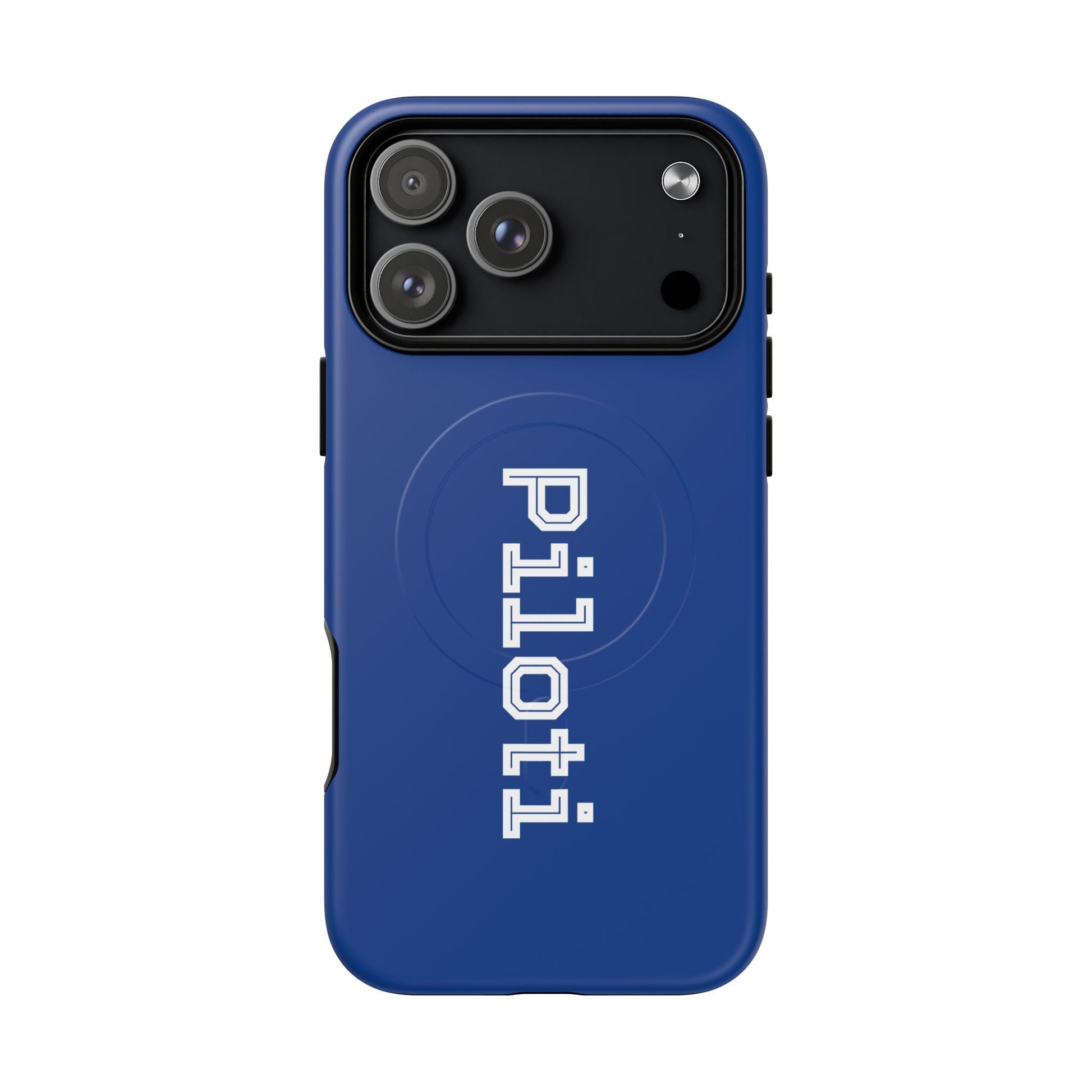 Tough Magnetic iPhone Cases Piloti in navy blue made in matt and gloss finish - UpNorth SPORTS