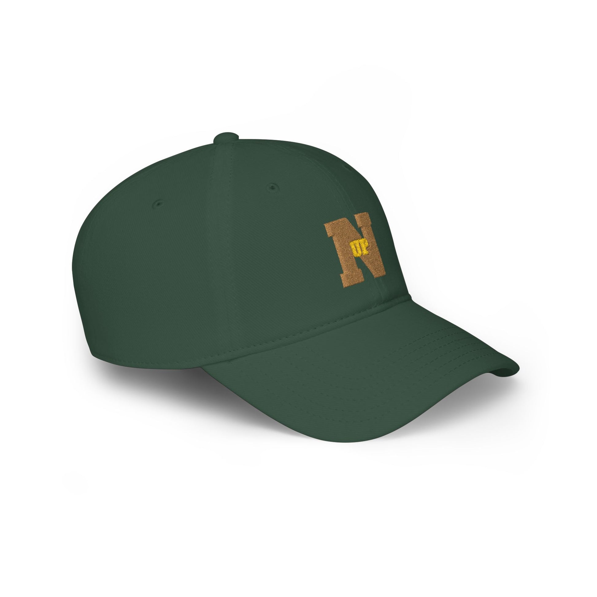 Dark Green Old Gold UpN Baseball Cap right side - UpNorth SPORTS