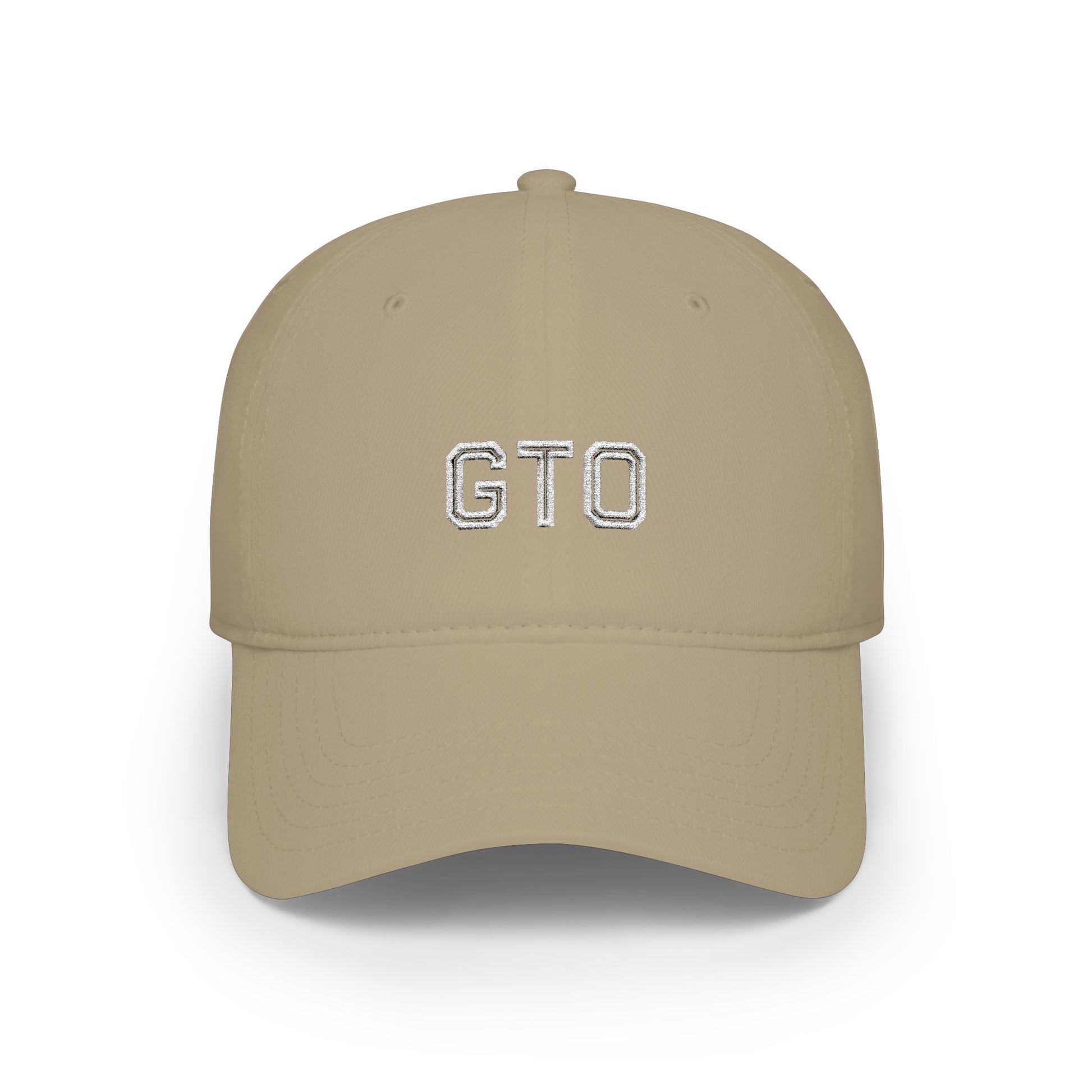 GTO Baseball Cap White Embroidery Printify