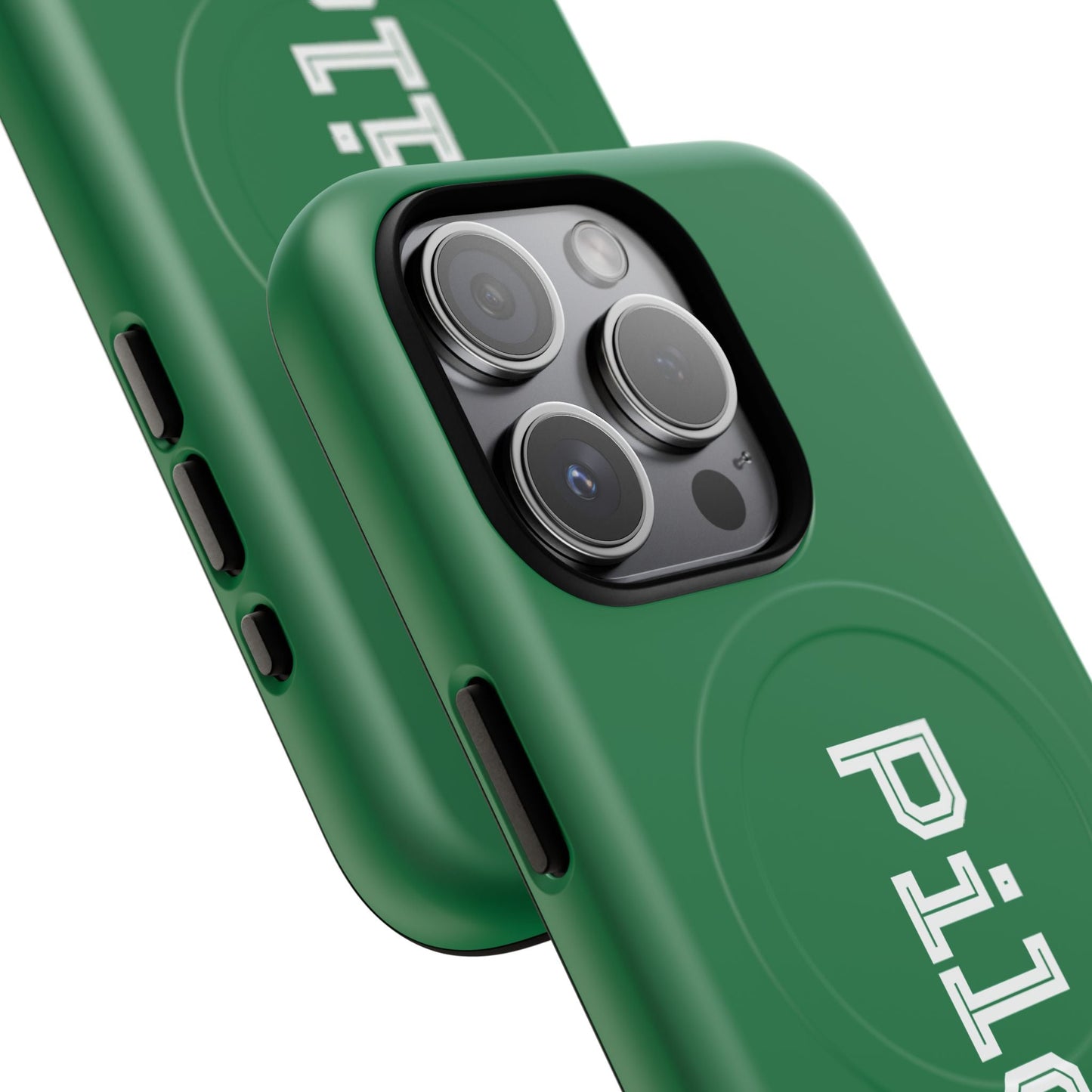 Tough Magnetic iPhone Cases Piloti in dark green Printify