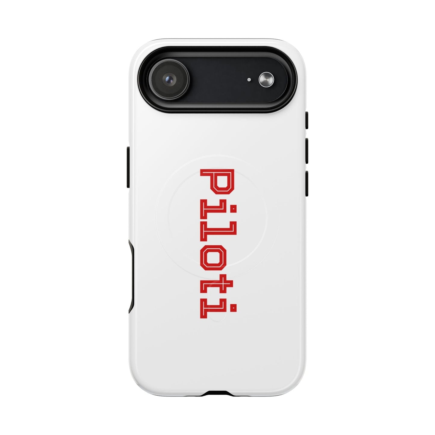 Tough Magnetic iPhone Cases Piloti in white made in matt and gloss finish - UpNorth SPORTS