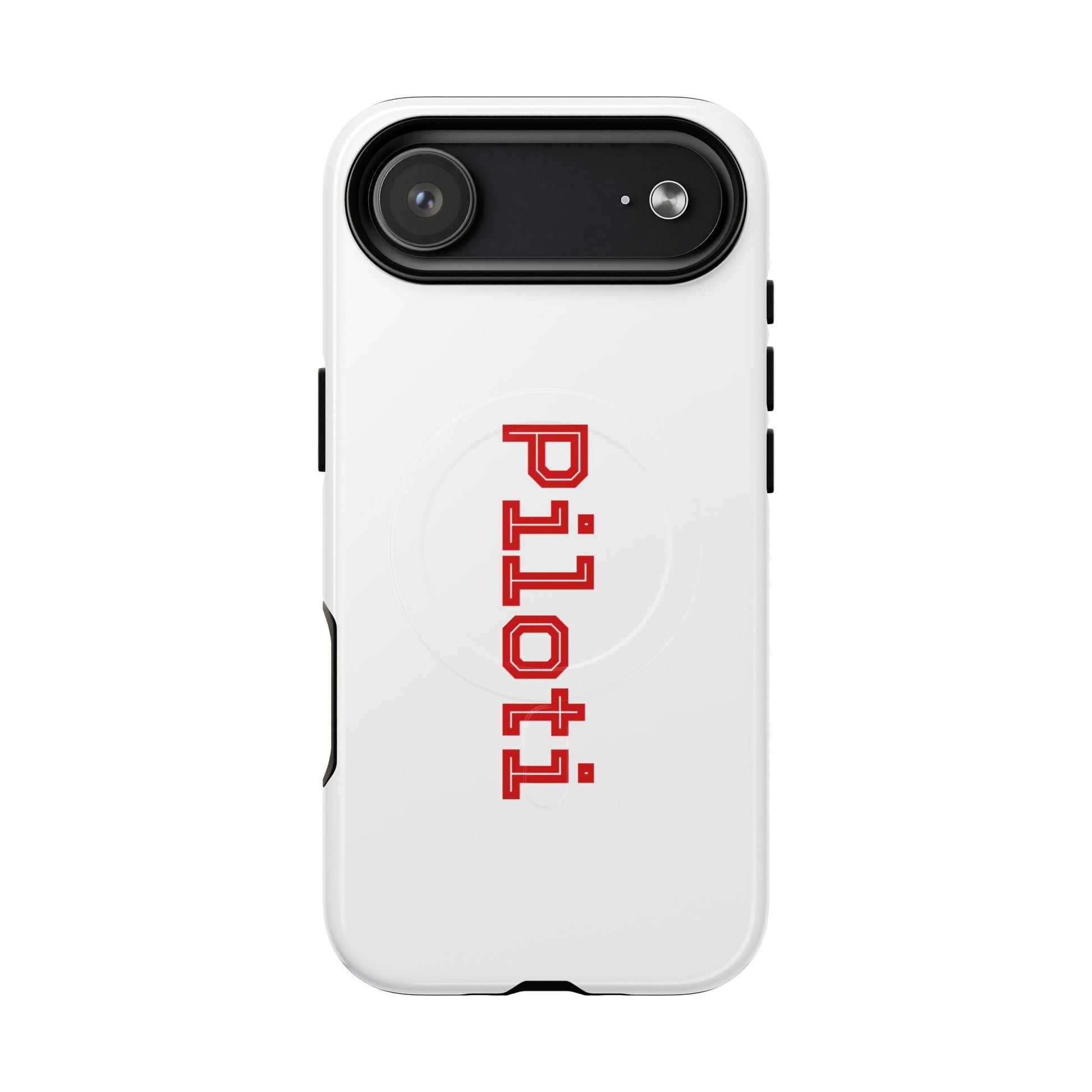 Tough Magnetic iPhone Cases Piloti in white made in matt and gloss finish - UpNorth SPORTS