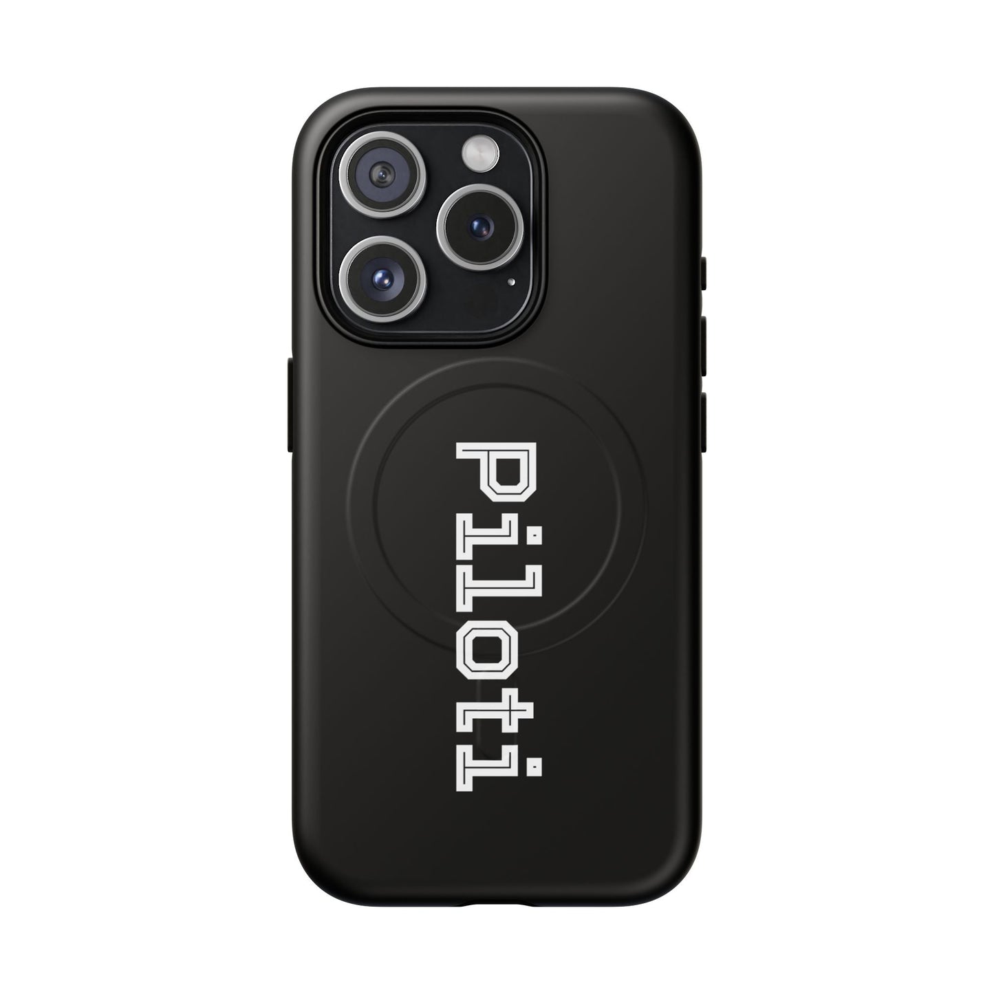 Tough Magnetic iPhone Cases Piloti in black Printify