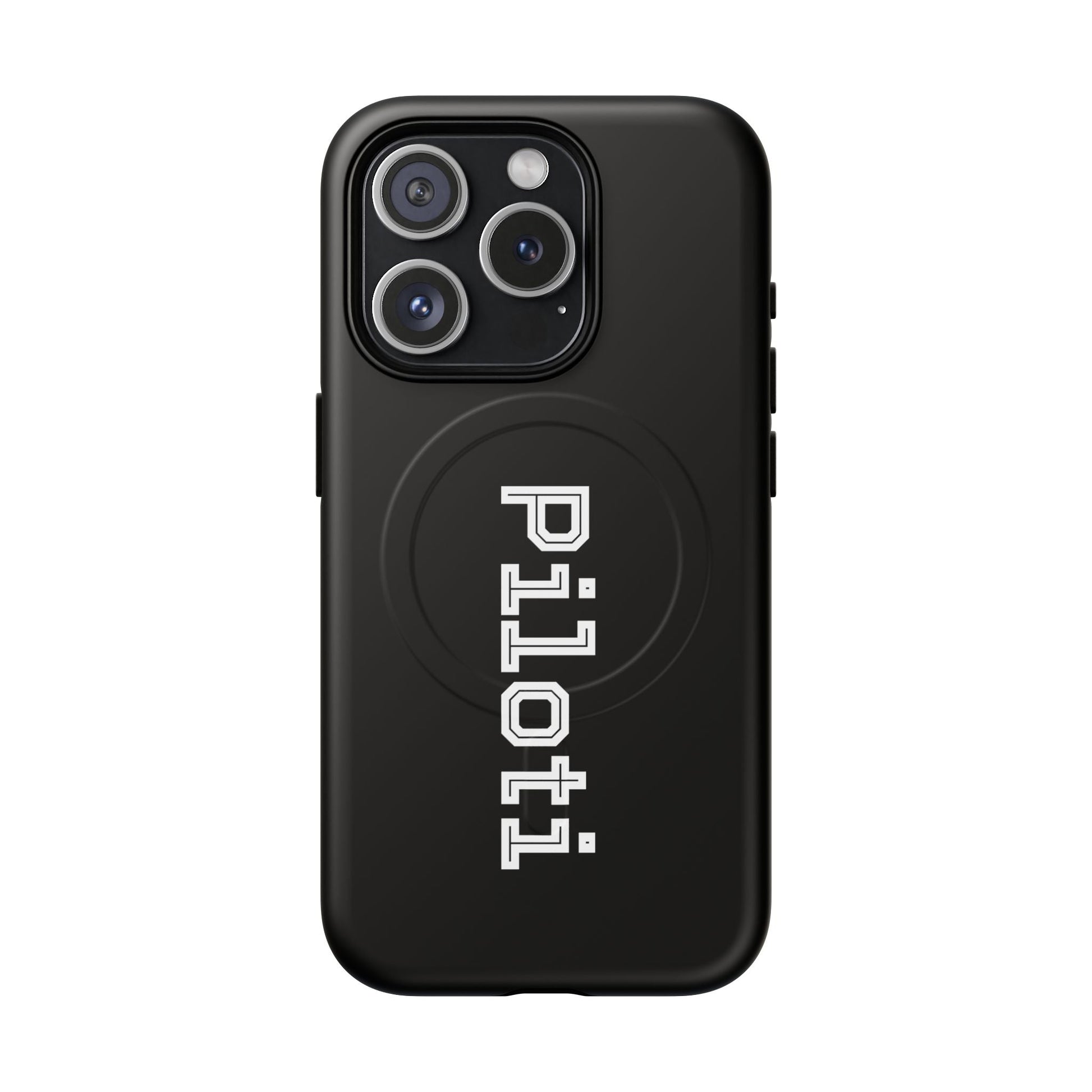 Tough Magnetic iPhone Cases Piloti in black Printify