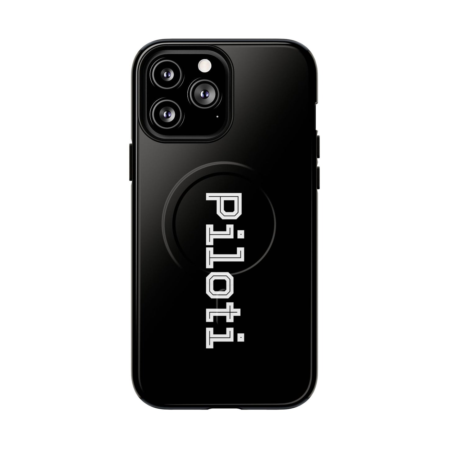 Tough Magnetic iPhone Cases Piloti in black Printify